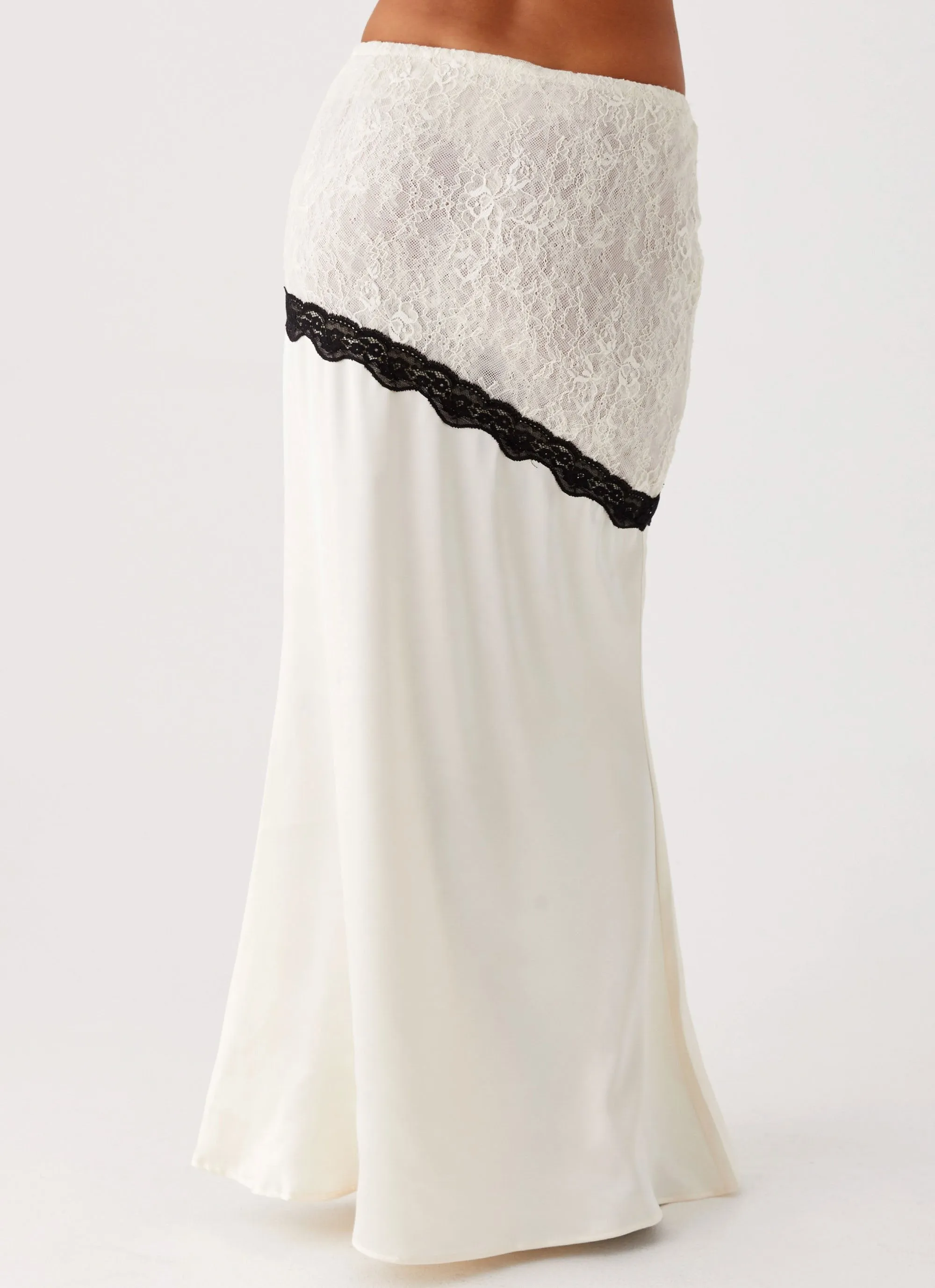 Duet Lace Maxi Skirt - Ivory Collaboration Piece