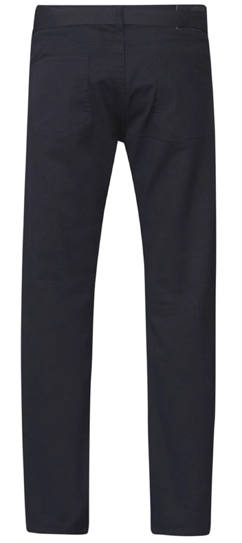 Duke Men's Plus Size Jeans Bedford Cord With Belt in Black Waist 40 to 60"