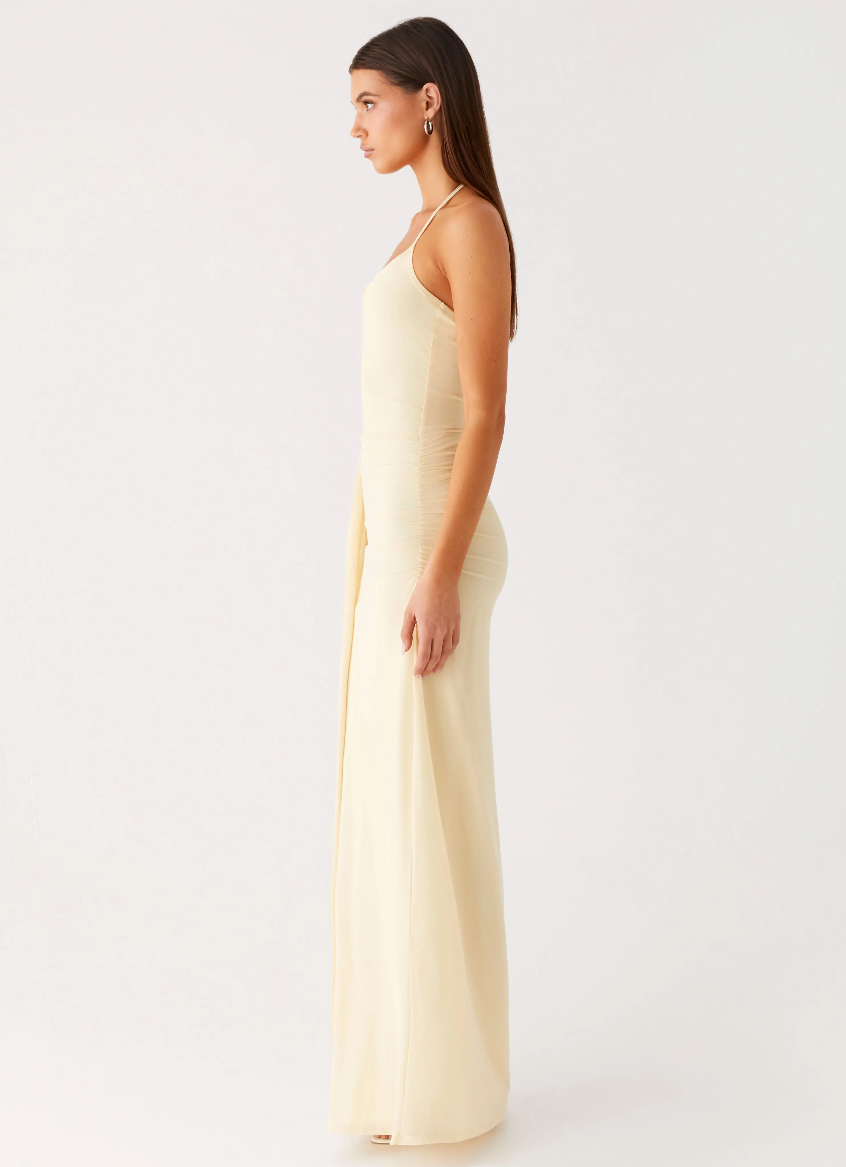 Signal Halter Maxi Dress - Sunny Yellow Anniversary Special