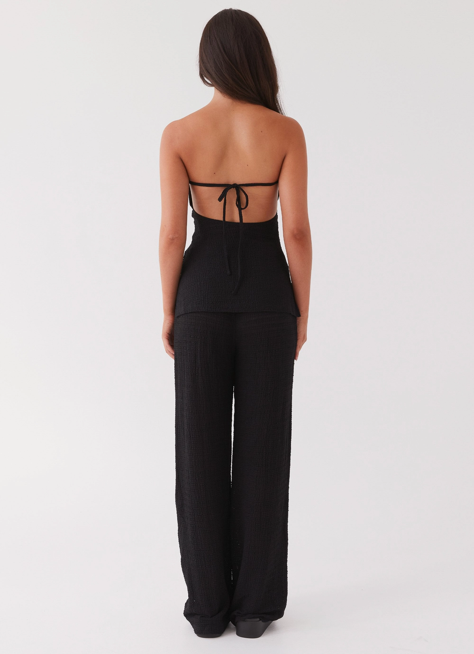 Casual Appeal Jadey Waffle Pants - Black