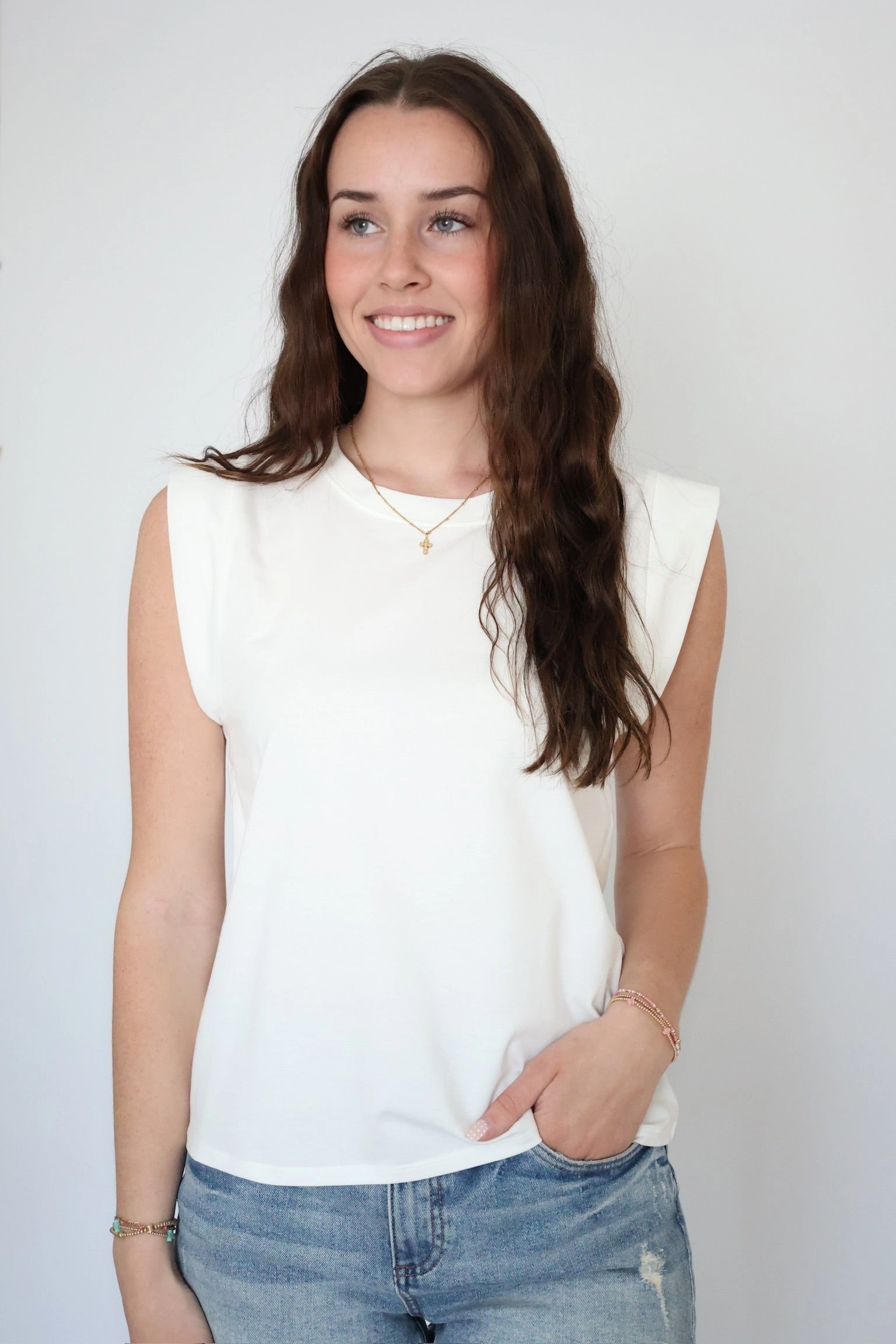 MinimalistAesthetic Winter Fashion Ciara Top - White