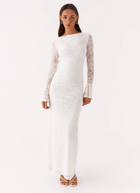 Dynamic Gear Thriving Maxi Dress - White Classic Comfort Charming Design Thriving Maxi Dress - White