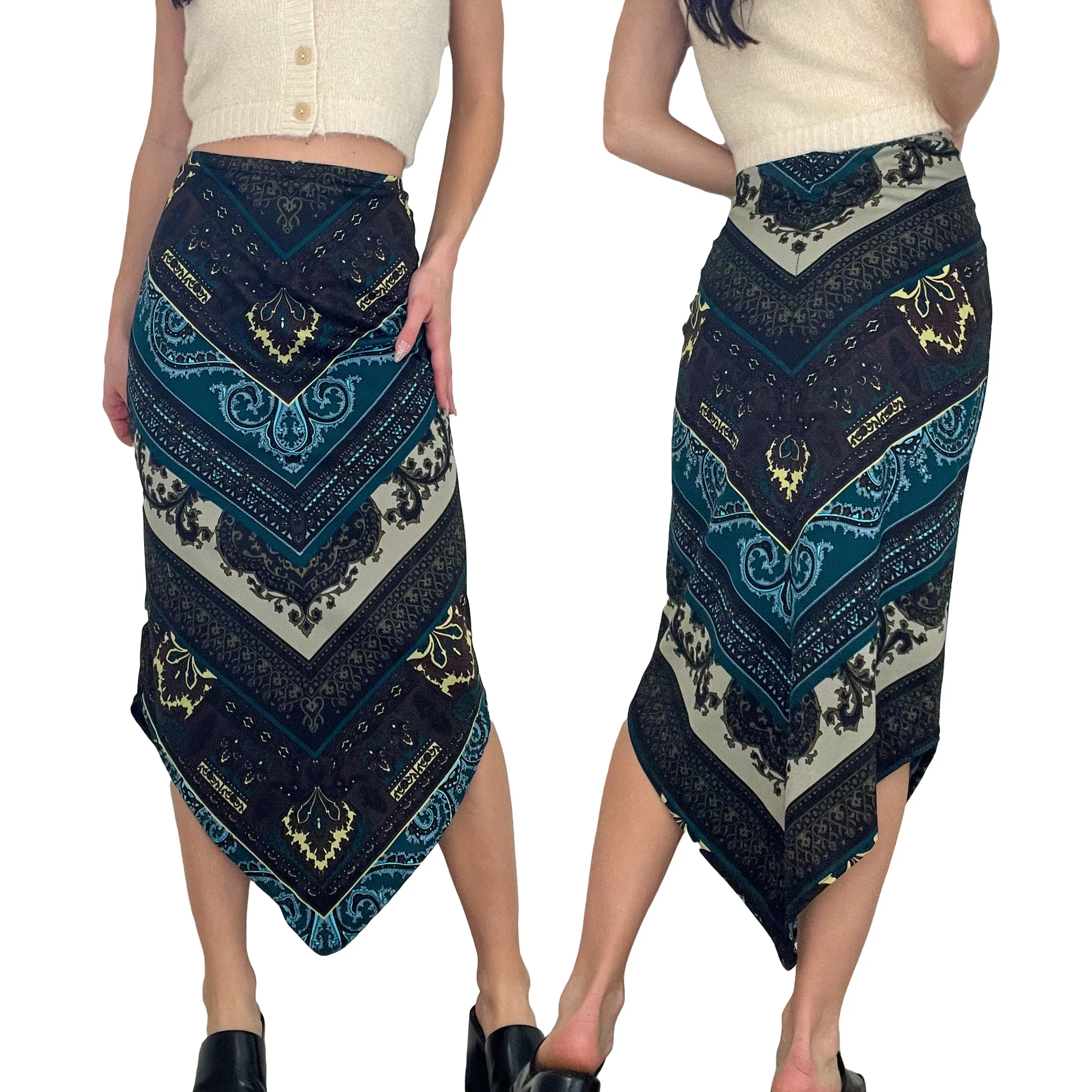 Early 2000s Bandana Midi Skirt