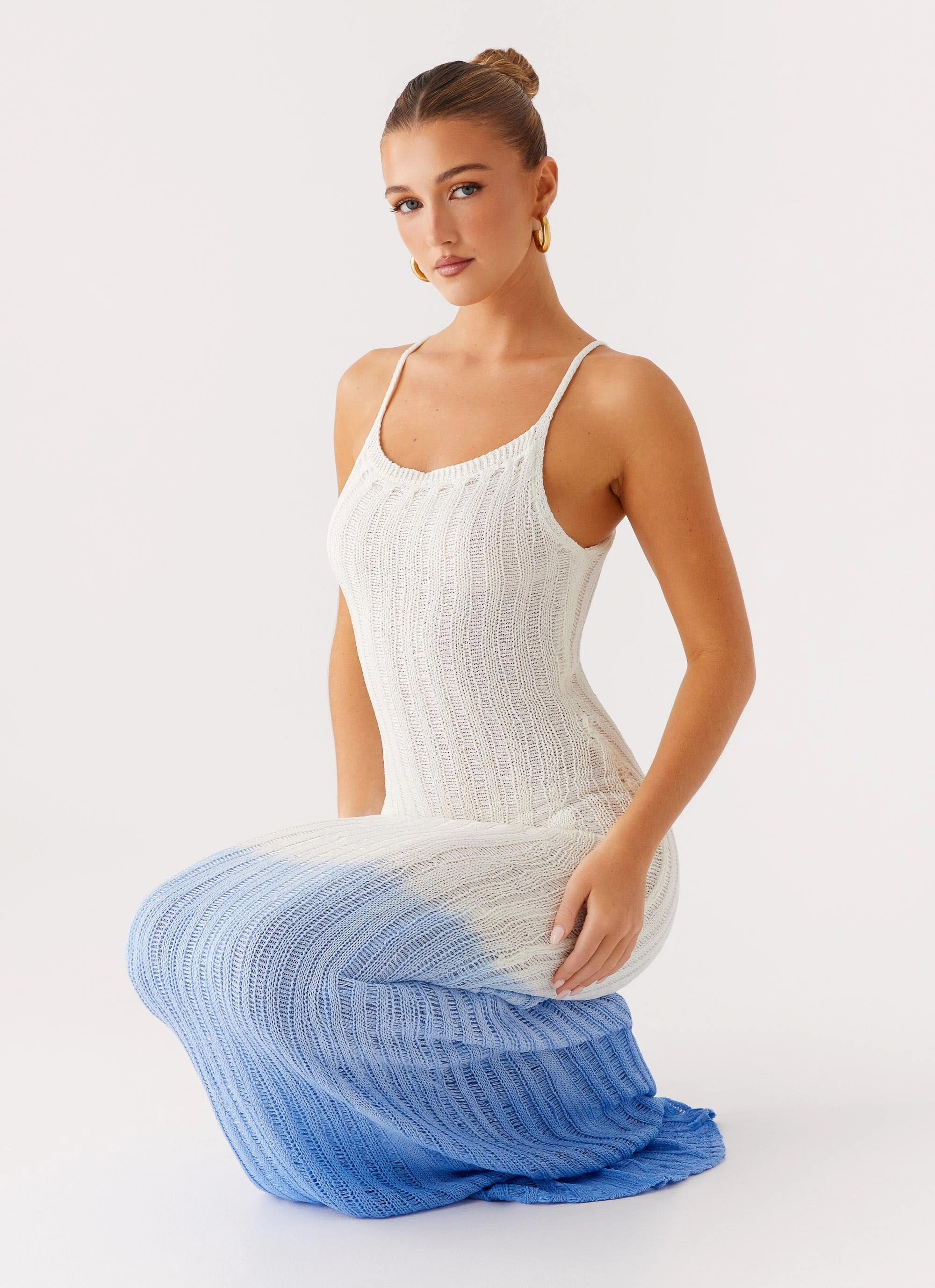 Kiki Maxi Dress - Ombre Blue Fall Go Happy Scent