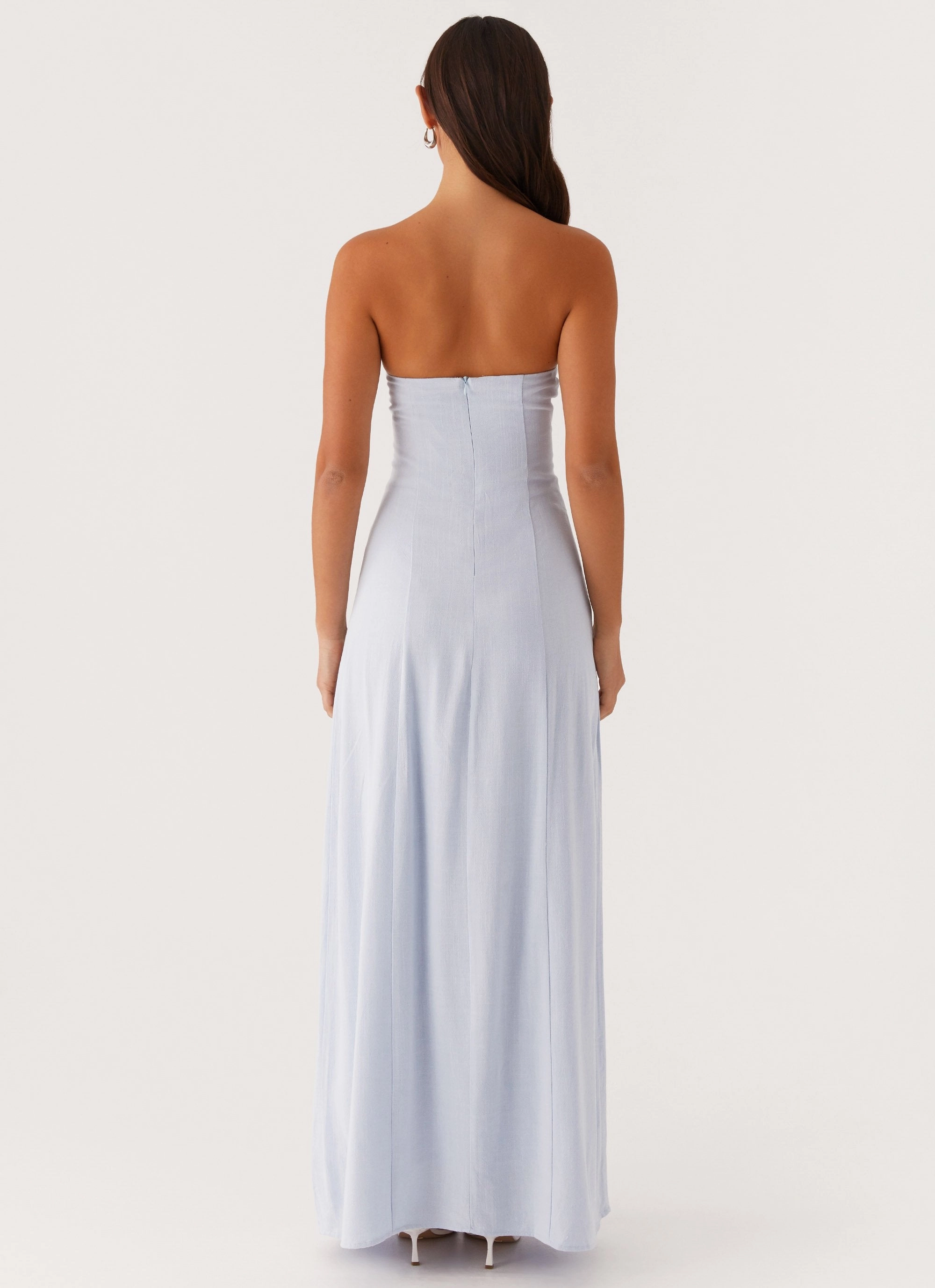 Smooth Fit Tayla Linen Maxi Dress - Blue