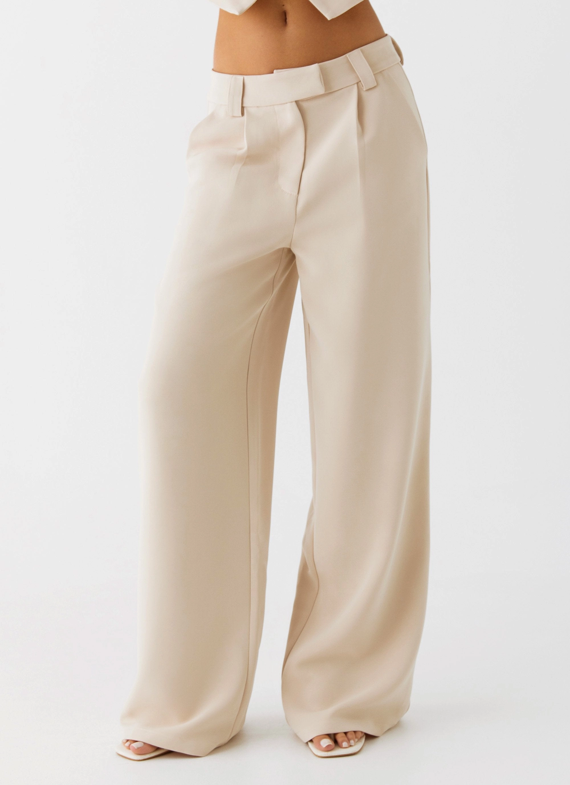 Midnight City Suit Pants - Beige On The Go