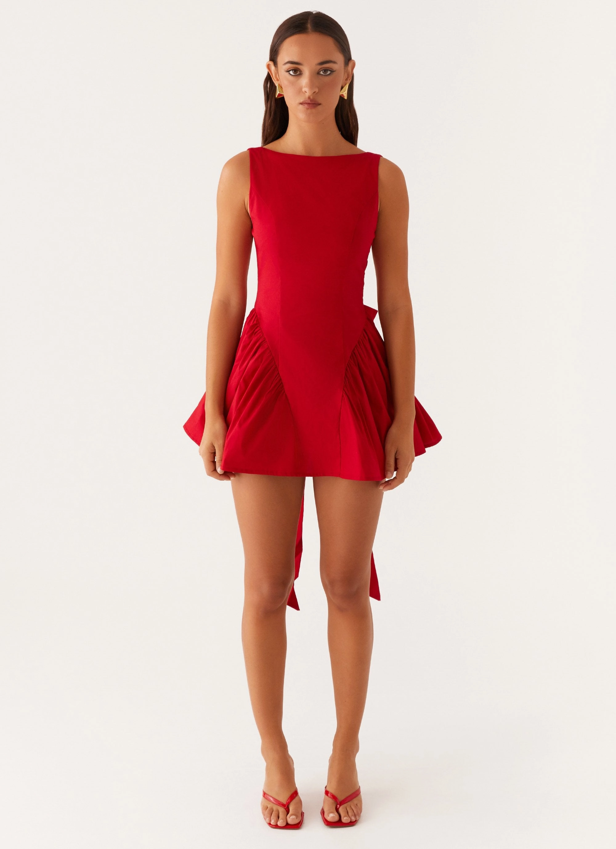 Invited Mini Dress - Red Effortless Style