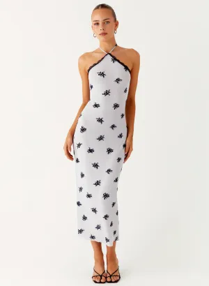 Eco Friendly Nestel Flock Halter Midi Dress - Lilac Nestel Flock Halter Midi Dress - Lilac Loose Comfort