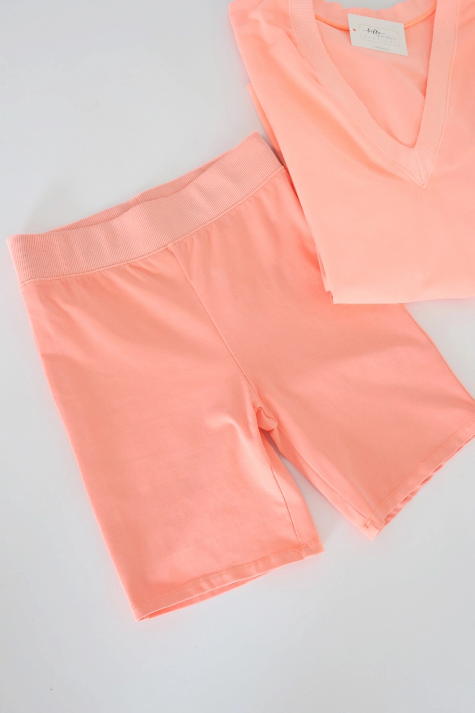 Contrast Stitching Stretch Blouse Personal Day Bike Short(FINAL SALE)