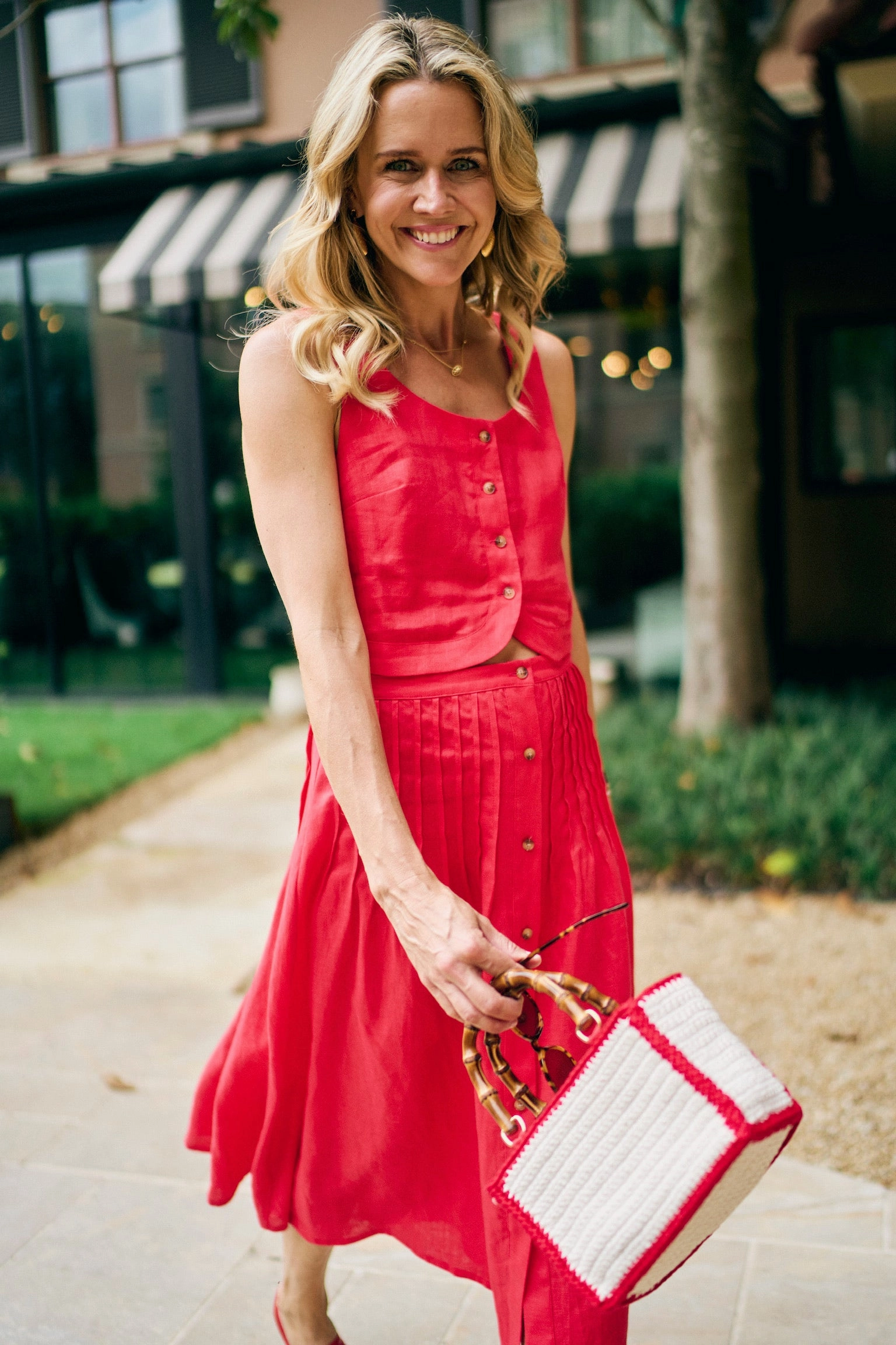 Summer Dress MinimalistStyle MASON'S DAUGHTER | Andrea Top, Cherry Red