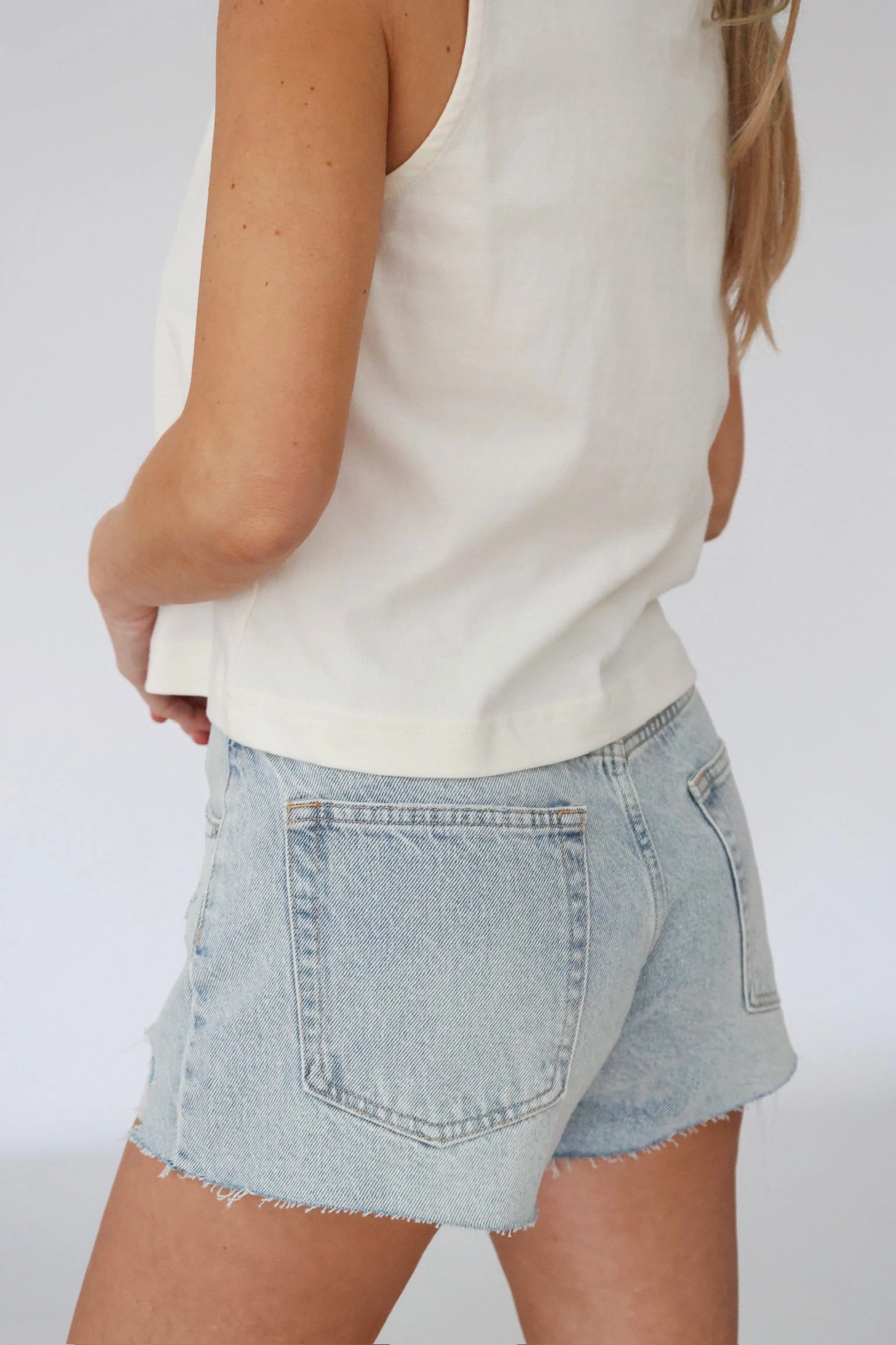 Classic Hi-Rise Denim Short - Faded Indigo (FINAL SALE) BoxySilhouette Active Blouse