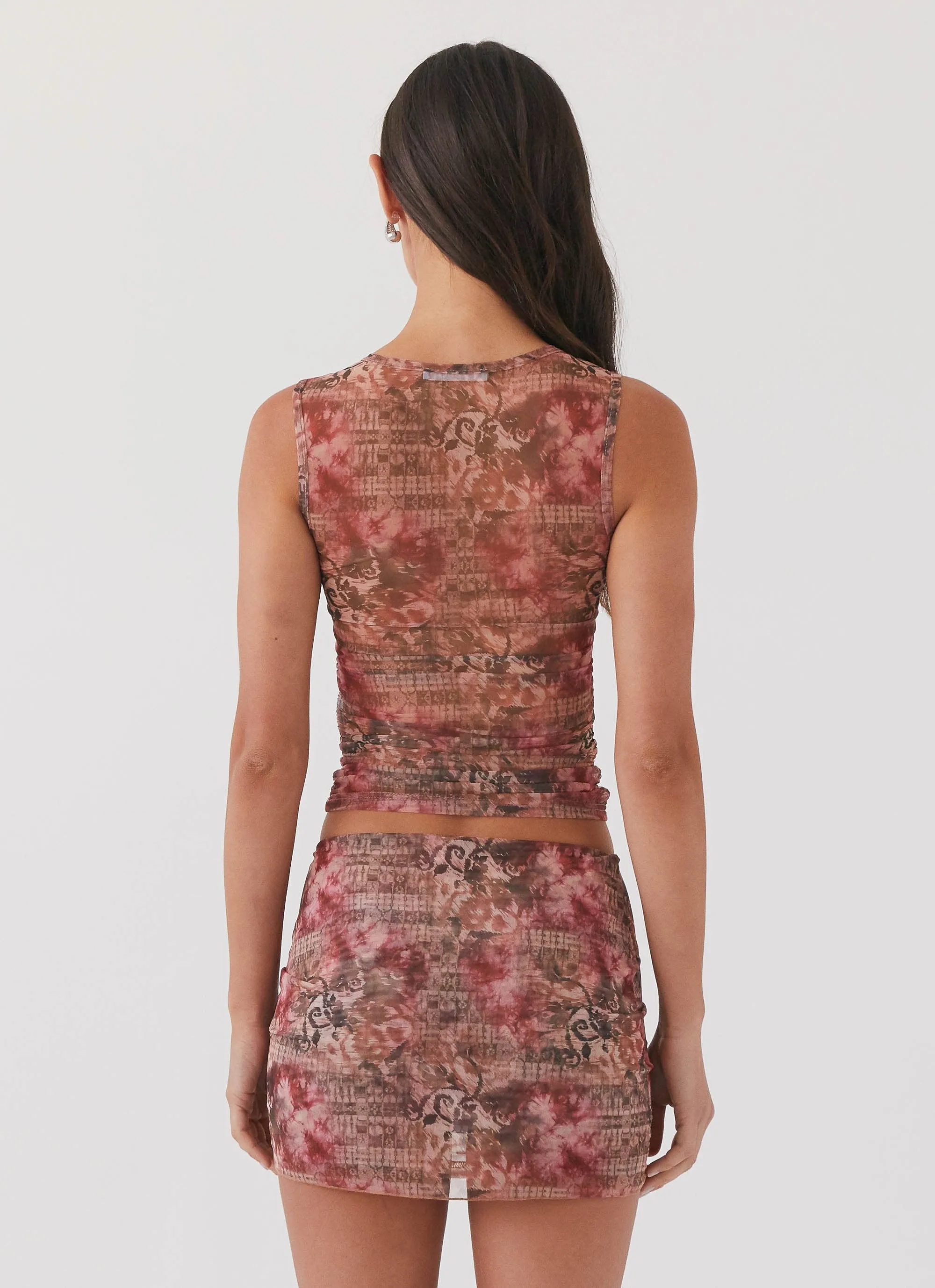 Love Child Mesh Tank Top - Palais Floral AntiPillingTechnology