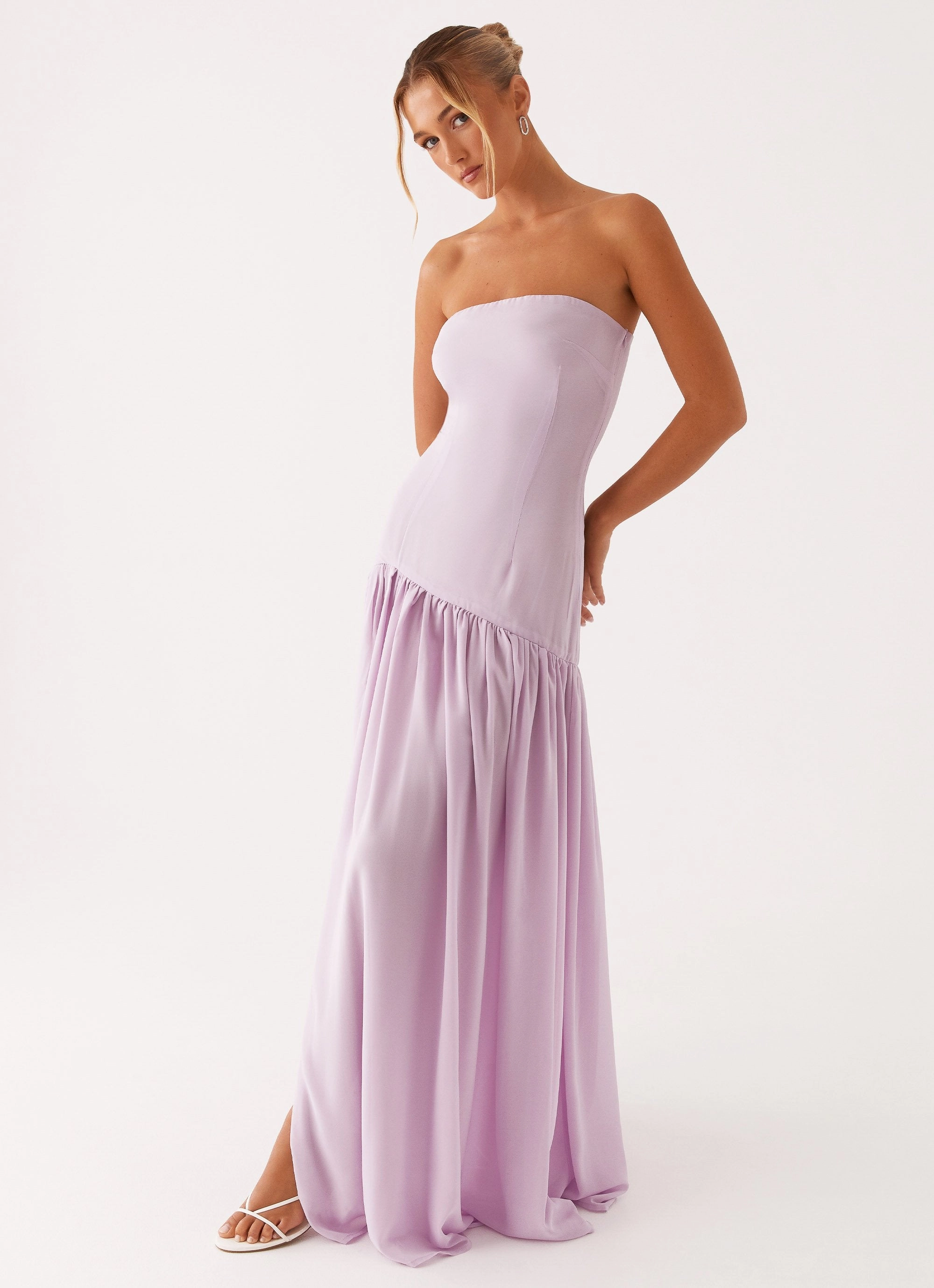 Smart Glide Eden Strapless Maxi Dress - Lilac