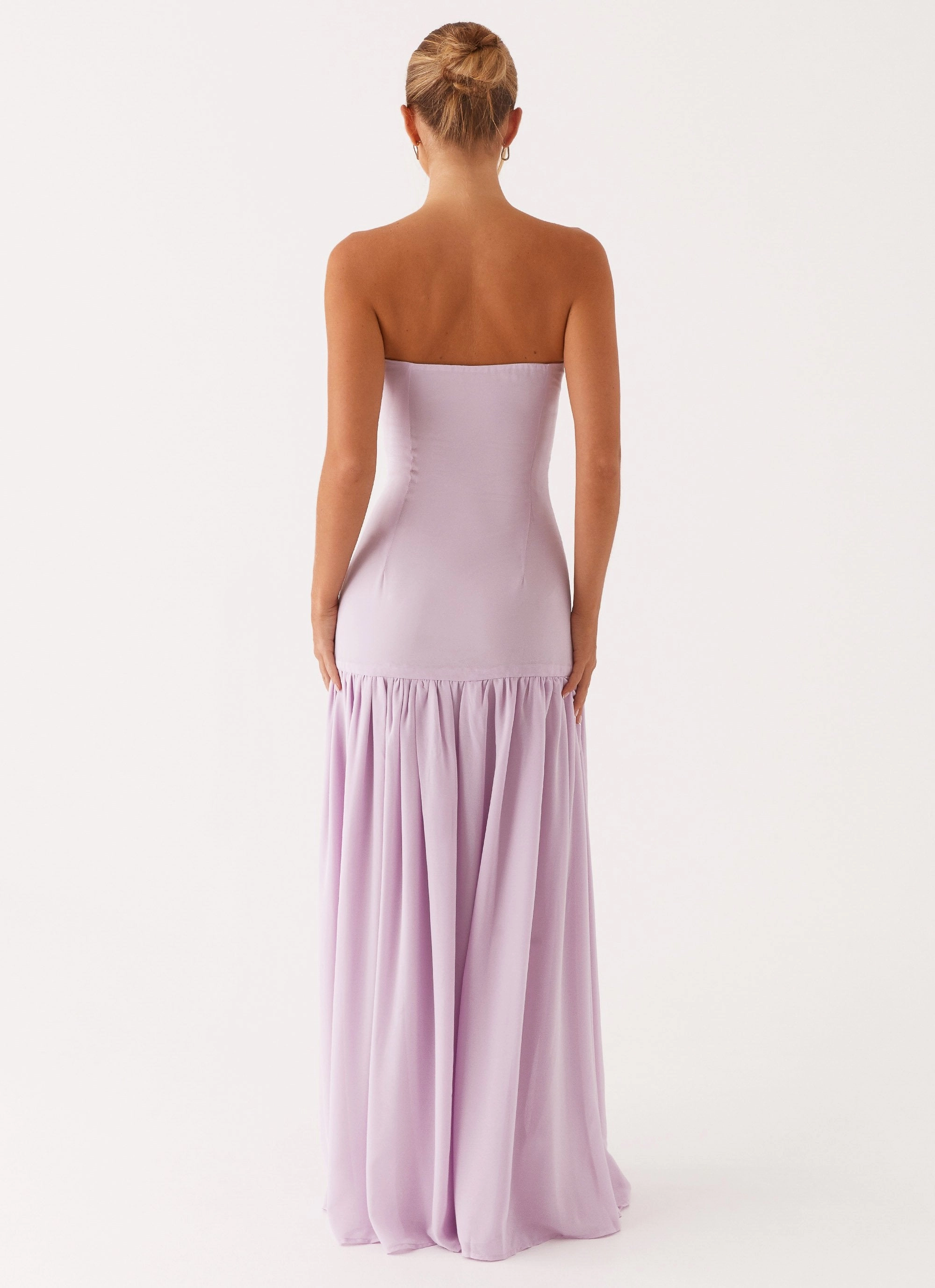 Eden Strapless Maxi Dress - Lilac Refined Simplicity Light Fabric