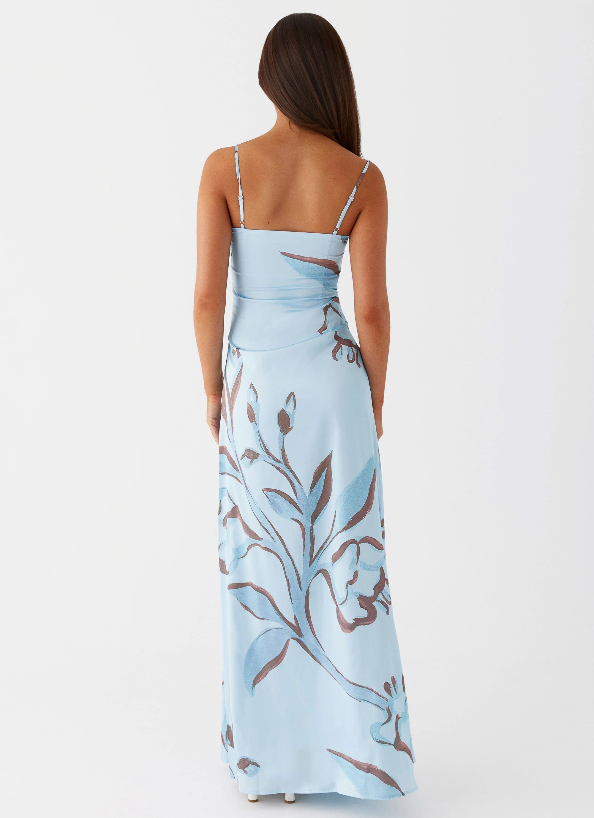 Neutral Look Aster Bloom Maxi Dress - Blue Floral