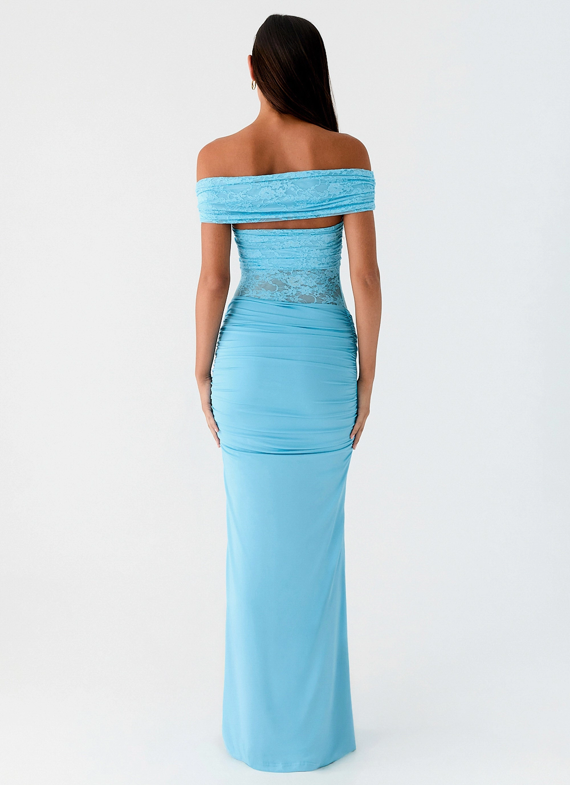Either Way Maxi Dress - Turquoise Blue Lounge Comfort Chill Base