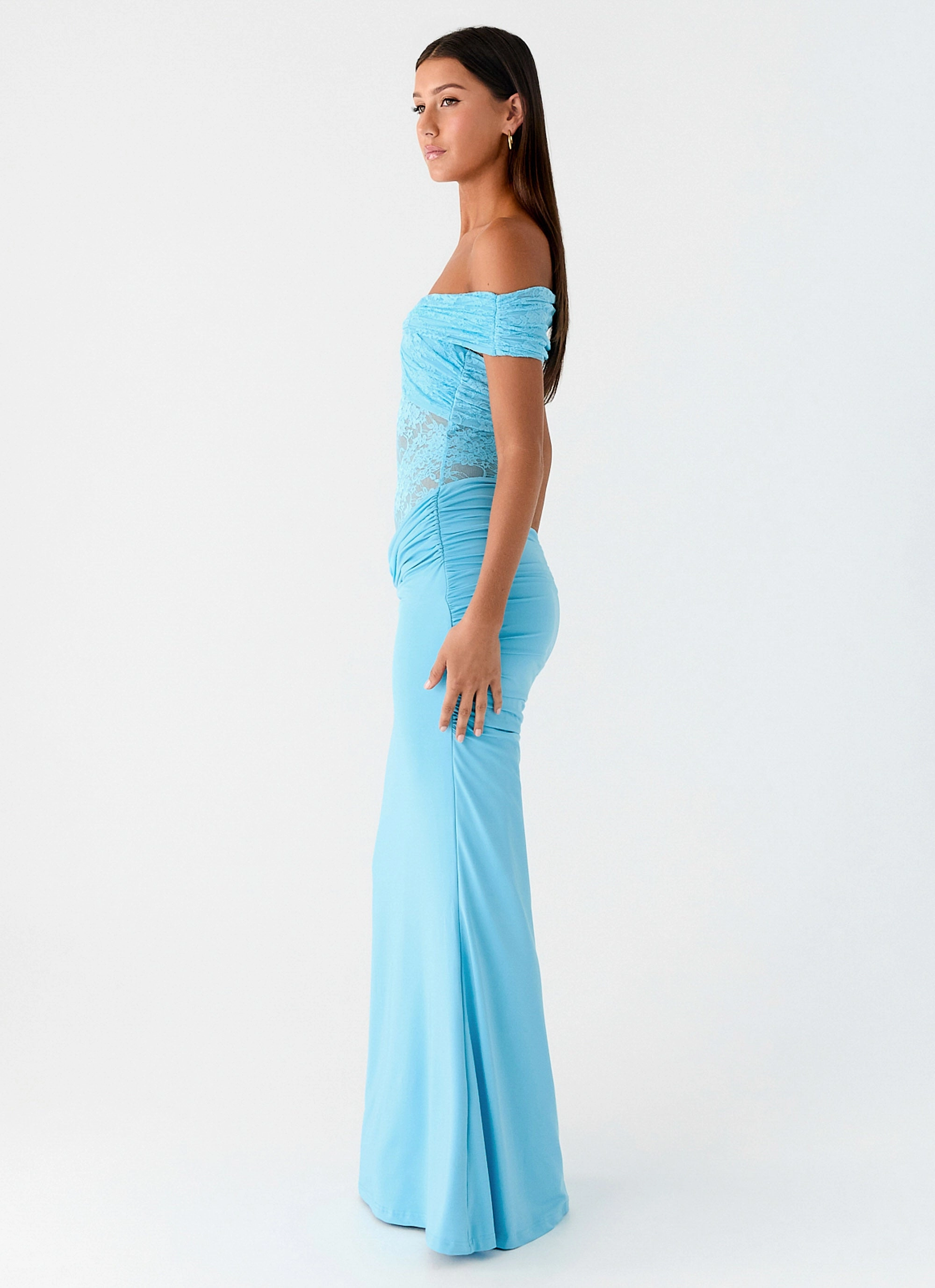 Playful design piece Either Way Maxi Dress - Turquoise Blue