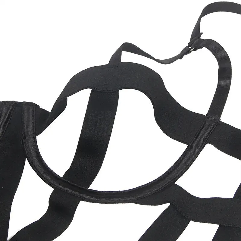 Elastic Straps Plus Size Women's Rompers