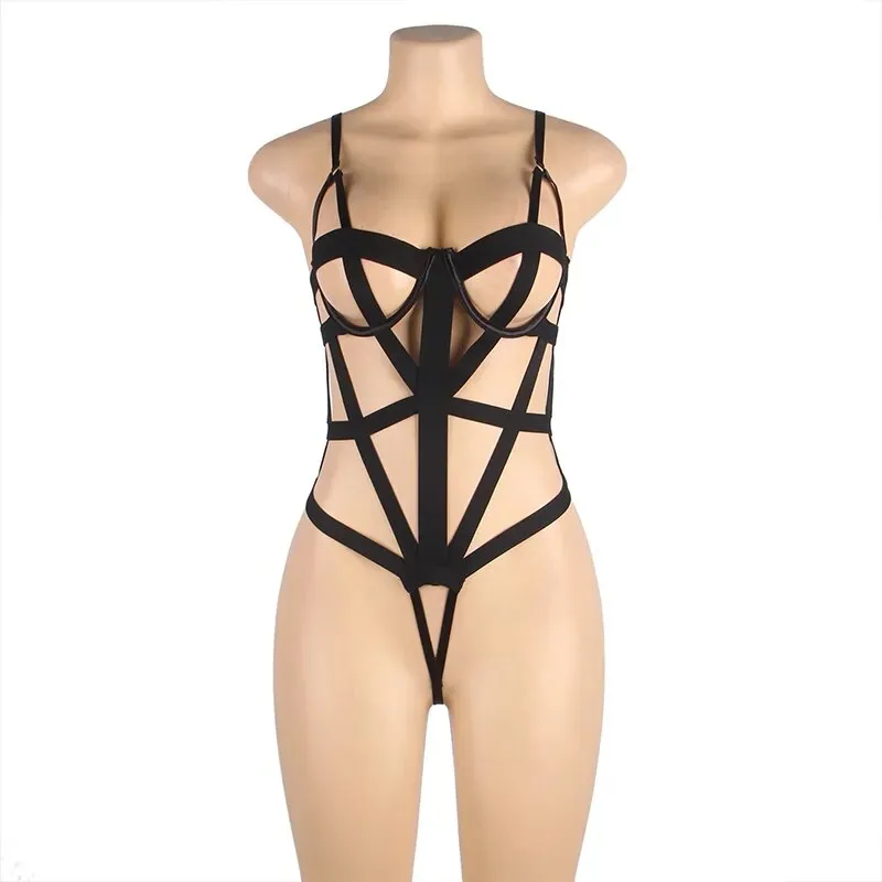 Elastic Straps Plus Size Women's Rompers