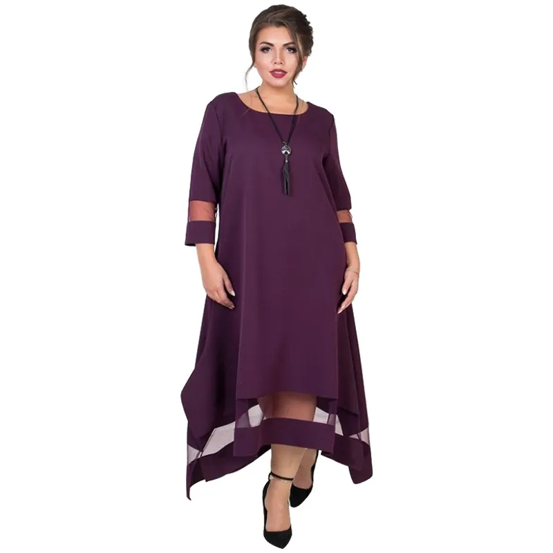 Elegant Winter Mesh Evening Party Maxi Dress