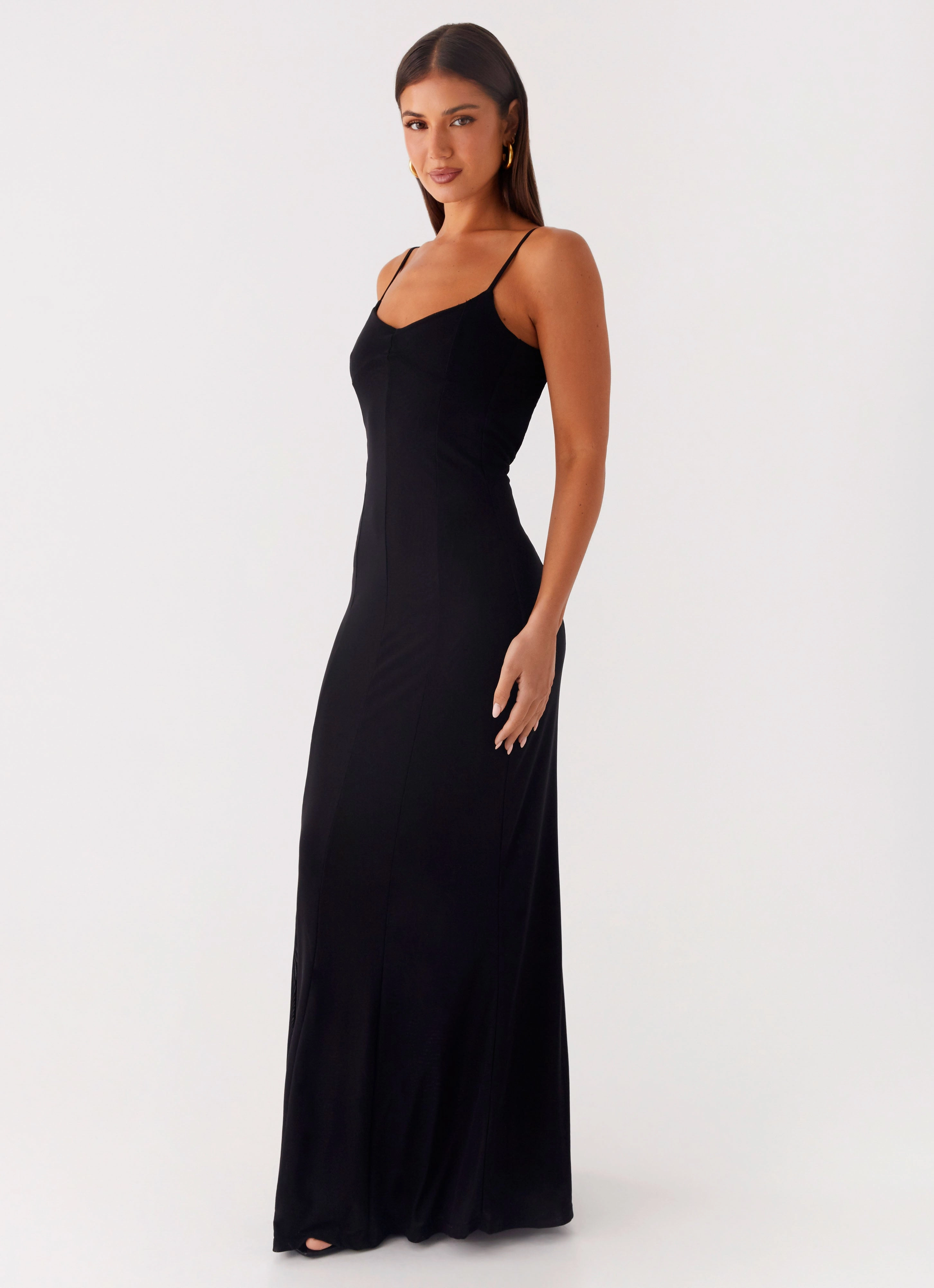 Light Attitude Fit Vibe Serene Escape Maxi Dress - Black