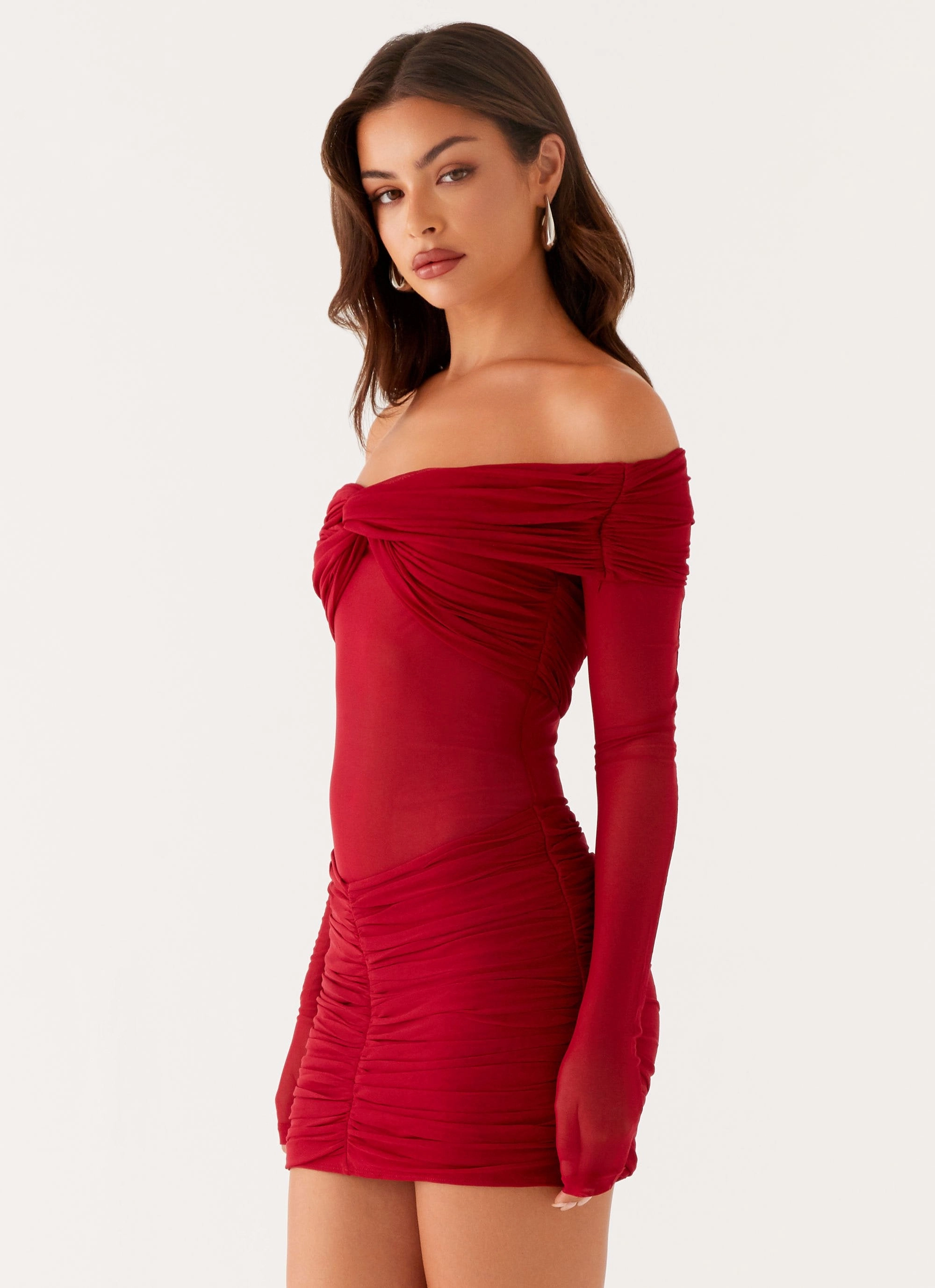 Refined Cut Jules Mini Dress - Raspberry