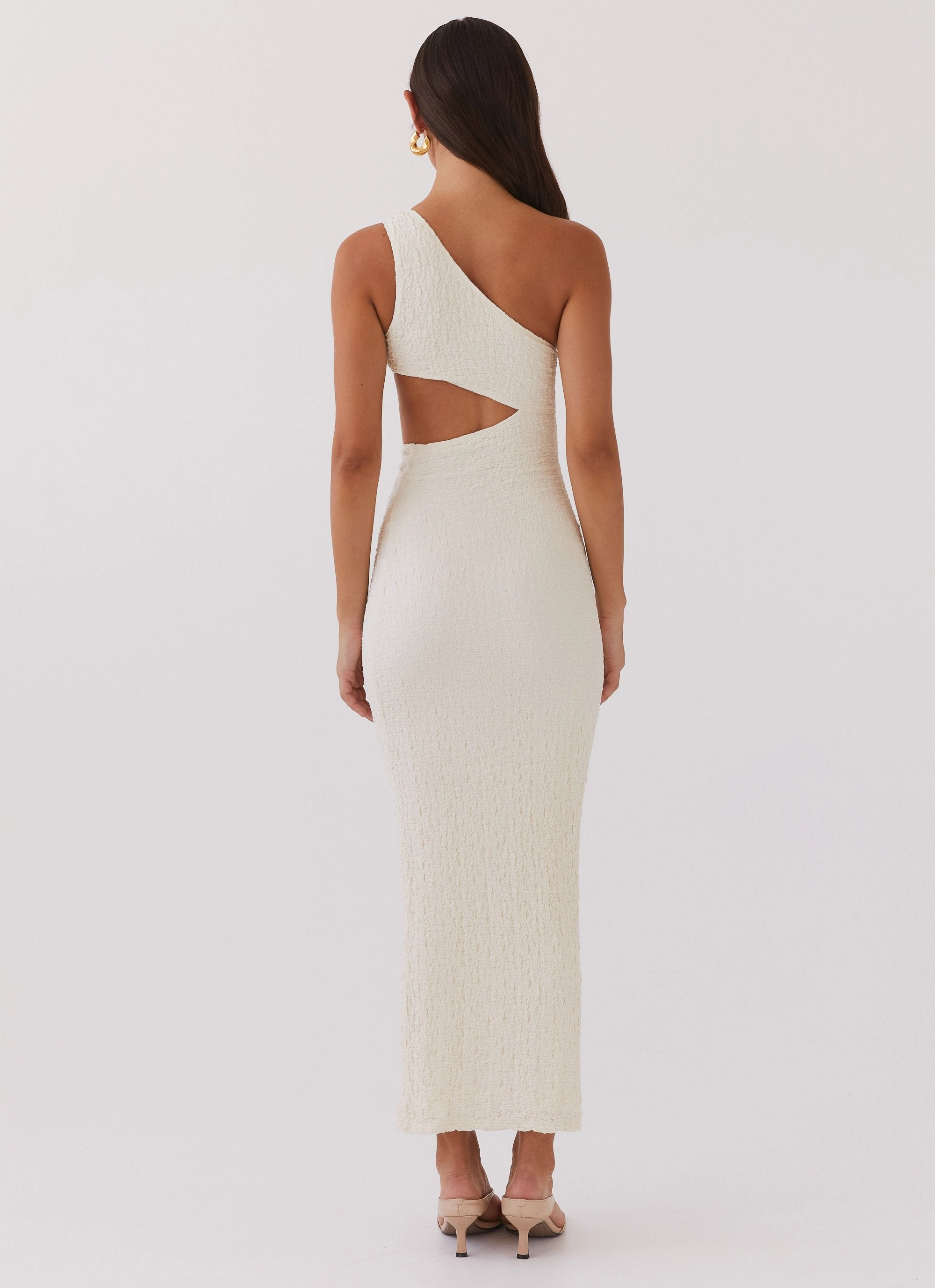 North Haven Maxi Dress - Ivory Wave Built-In-Slip