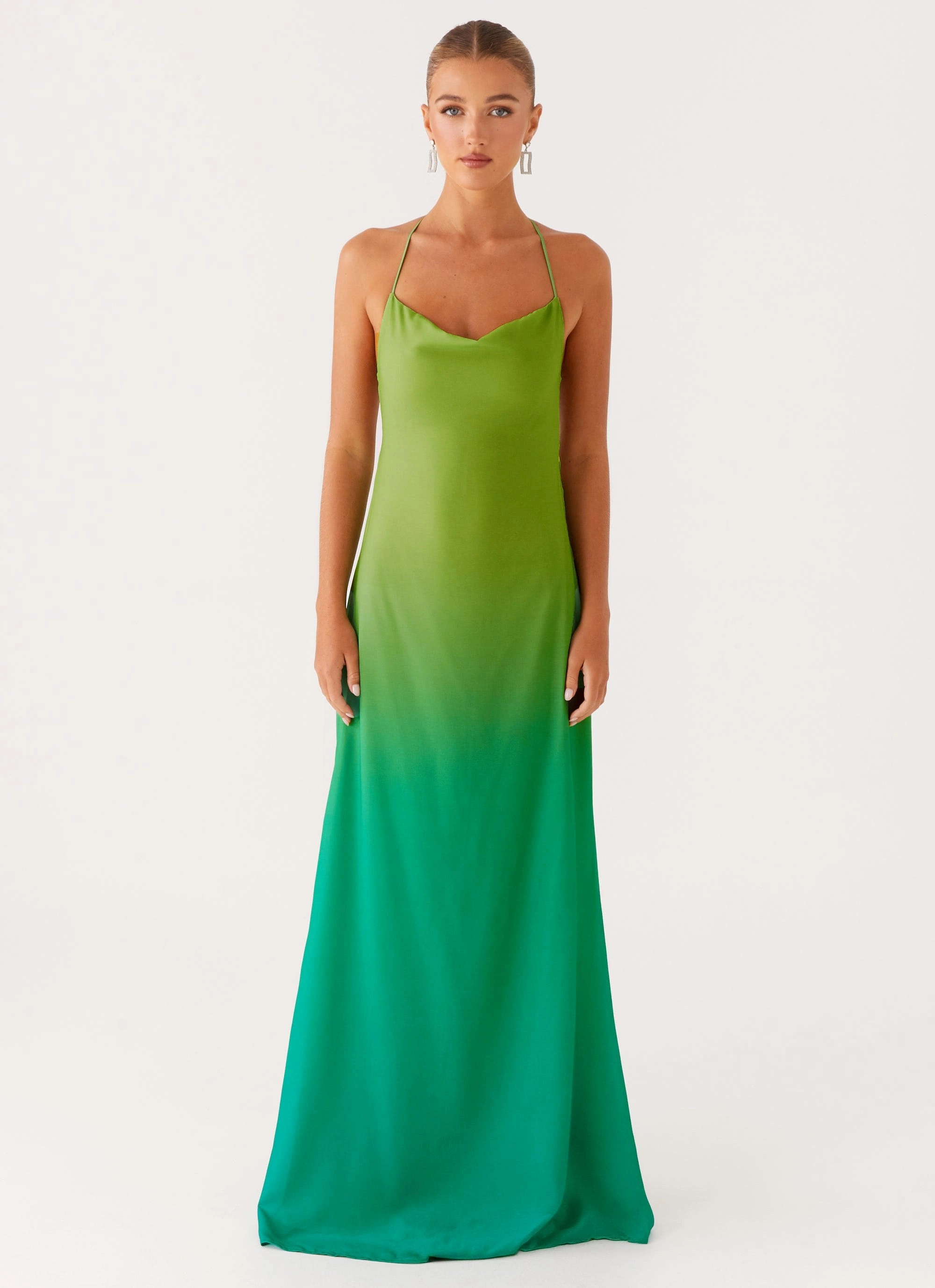 Opposites Attract Maxi Dress - Green Ombre Happy Soul