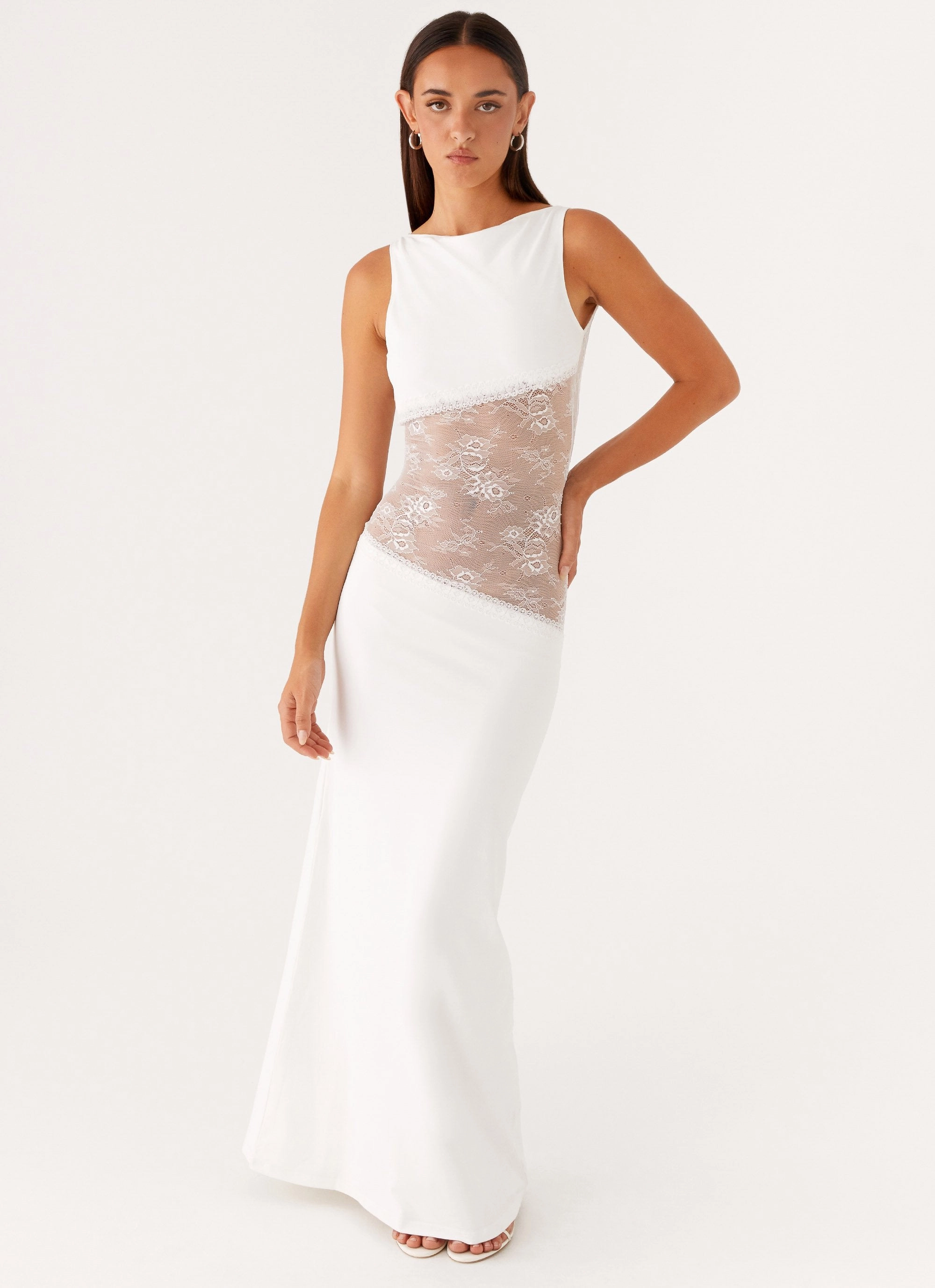 Lucinda Maxi Dress - White Gender Fluid Calm Fit