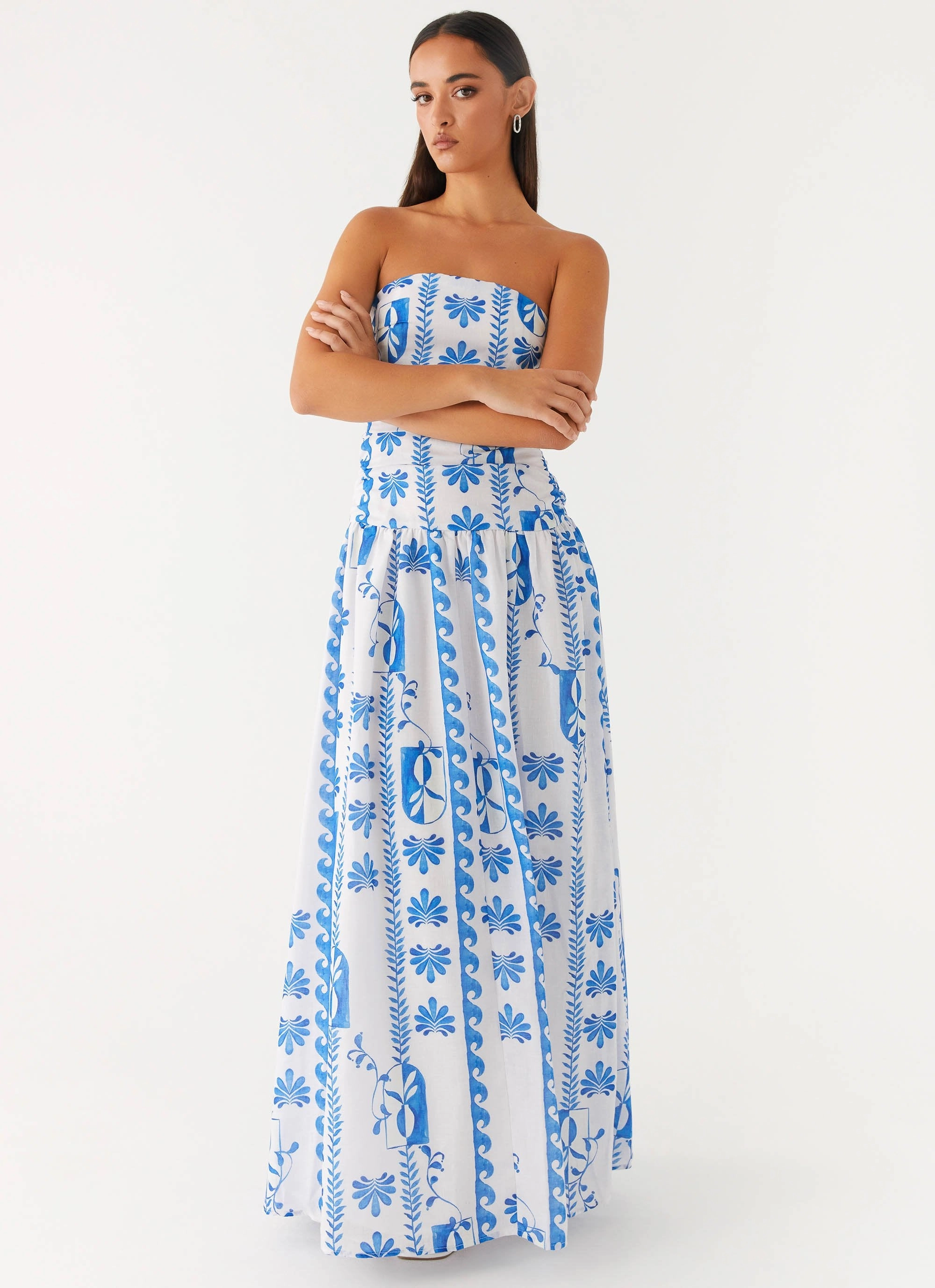 Carmel Maxi Dress - Floral Wave Romantic Vibes Easy Lovely