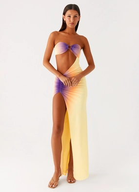 Ellisah Ombre Maxi Dress - Sunrise Ombre Bold Look Ellisah Ombre Maxi Dress - Sunrise Ombre Anti-bacterial