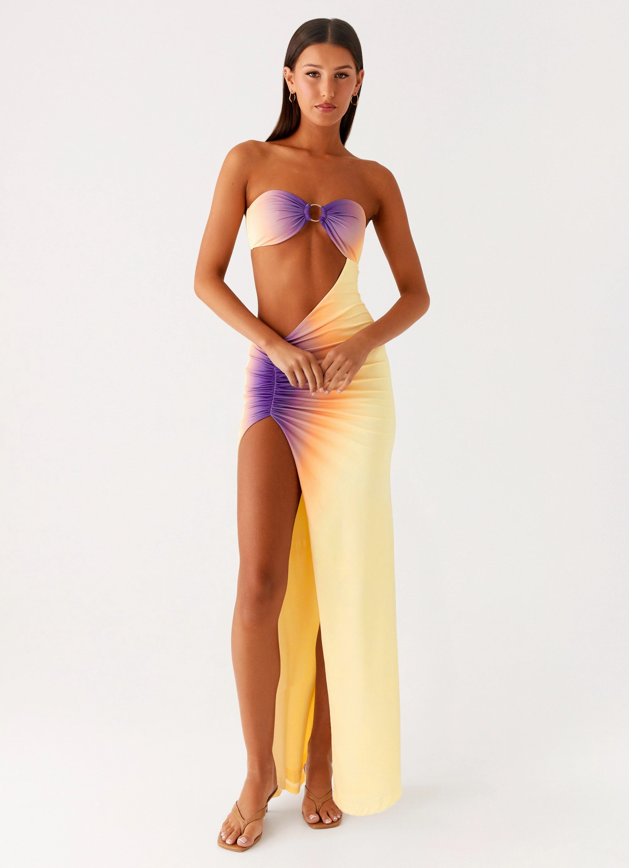 Ellisah Ombre Maxi Dress - Sunrise Ombre Anti-bacterial