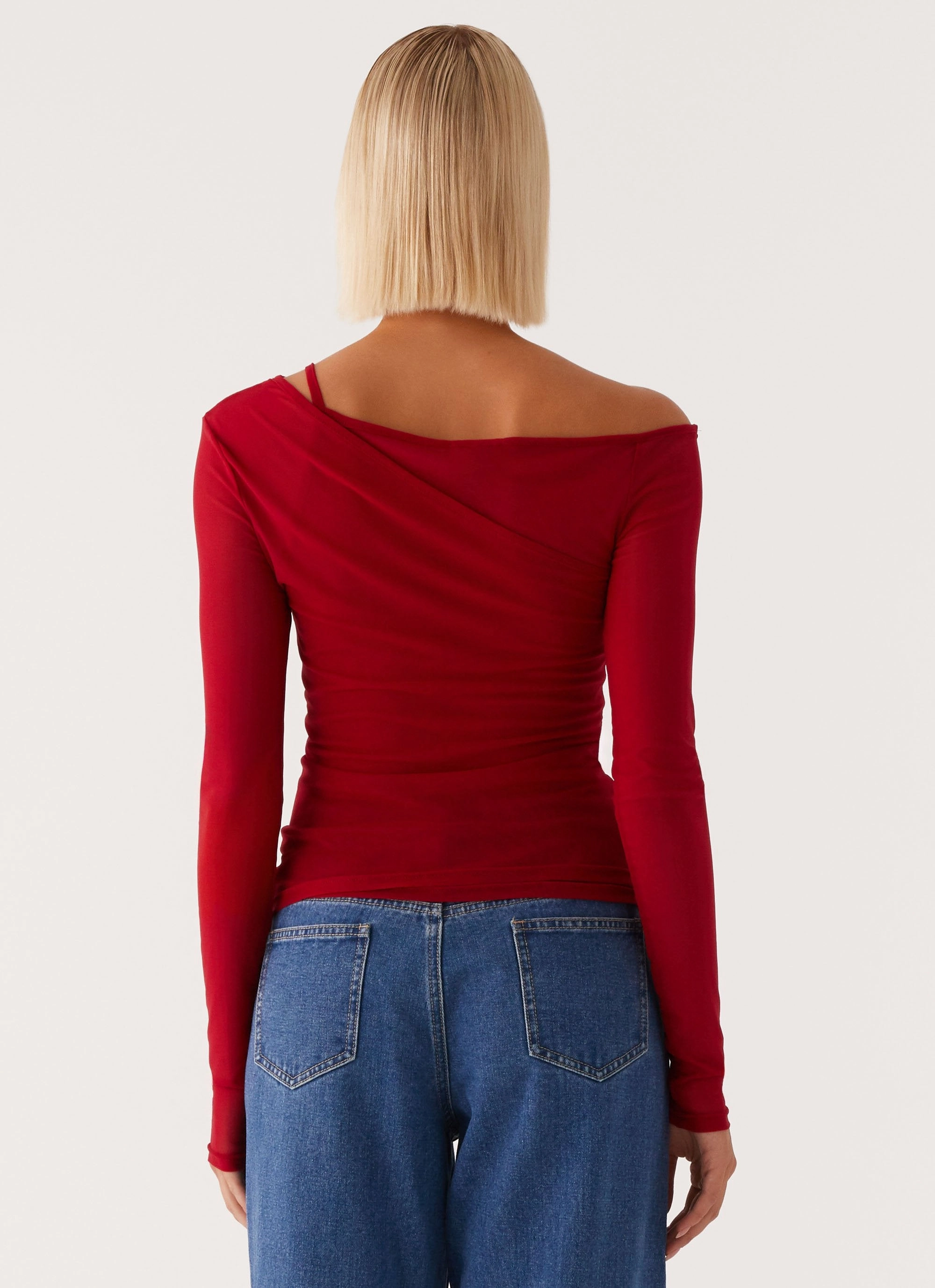 simple design Elodie Top - Red