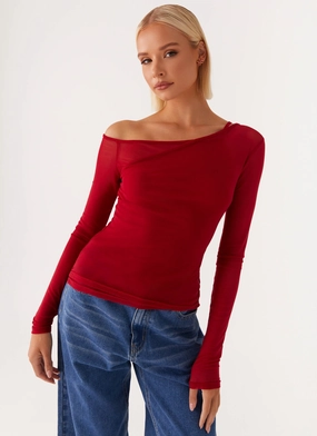 AntiBacterial Coating Elodie Top - Red