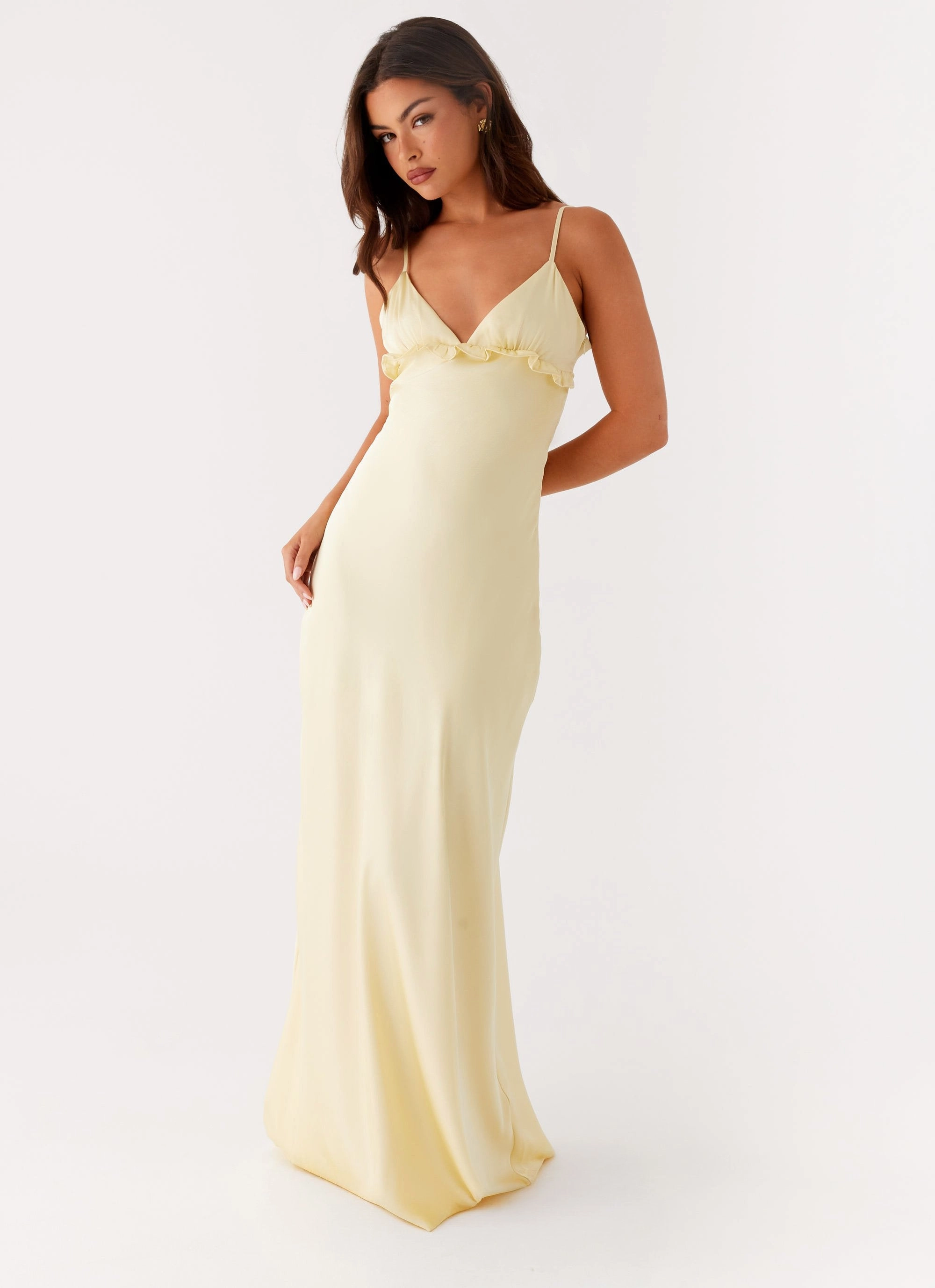 Easy Look Sunset Look Elona Maxi Dress - Baby Yellow