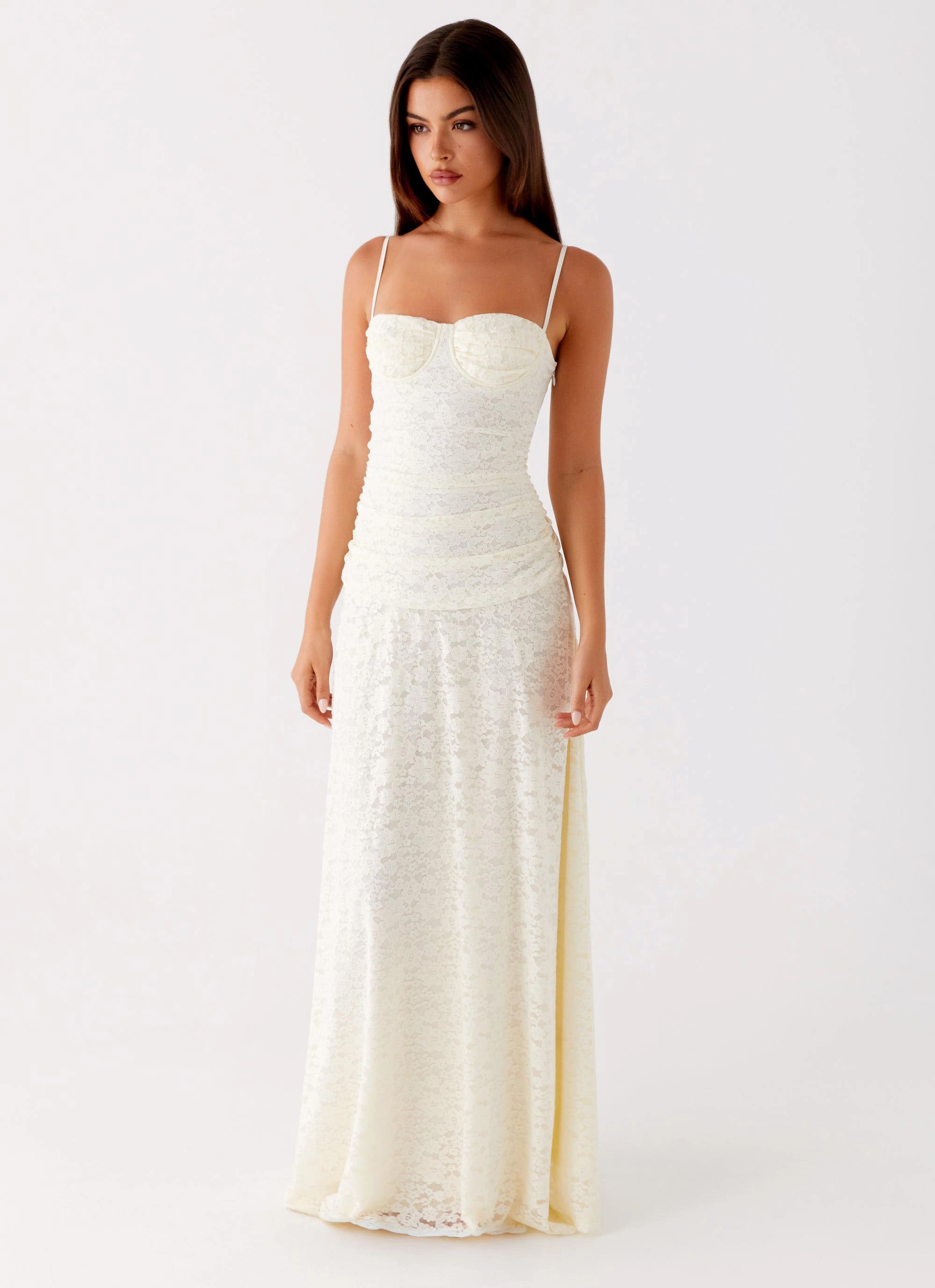 Elsa Maxi Dress - Ivory Coastal Chic Smart Look