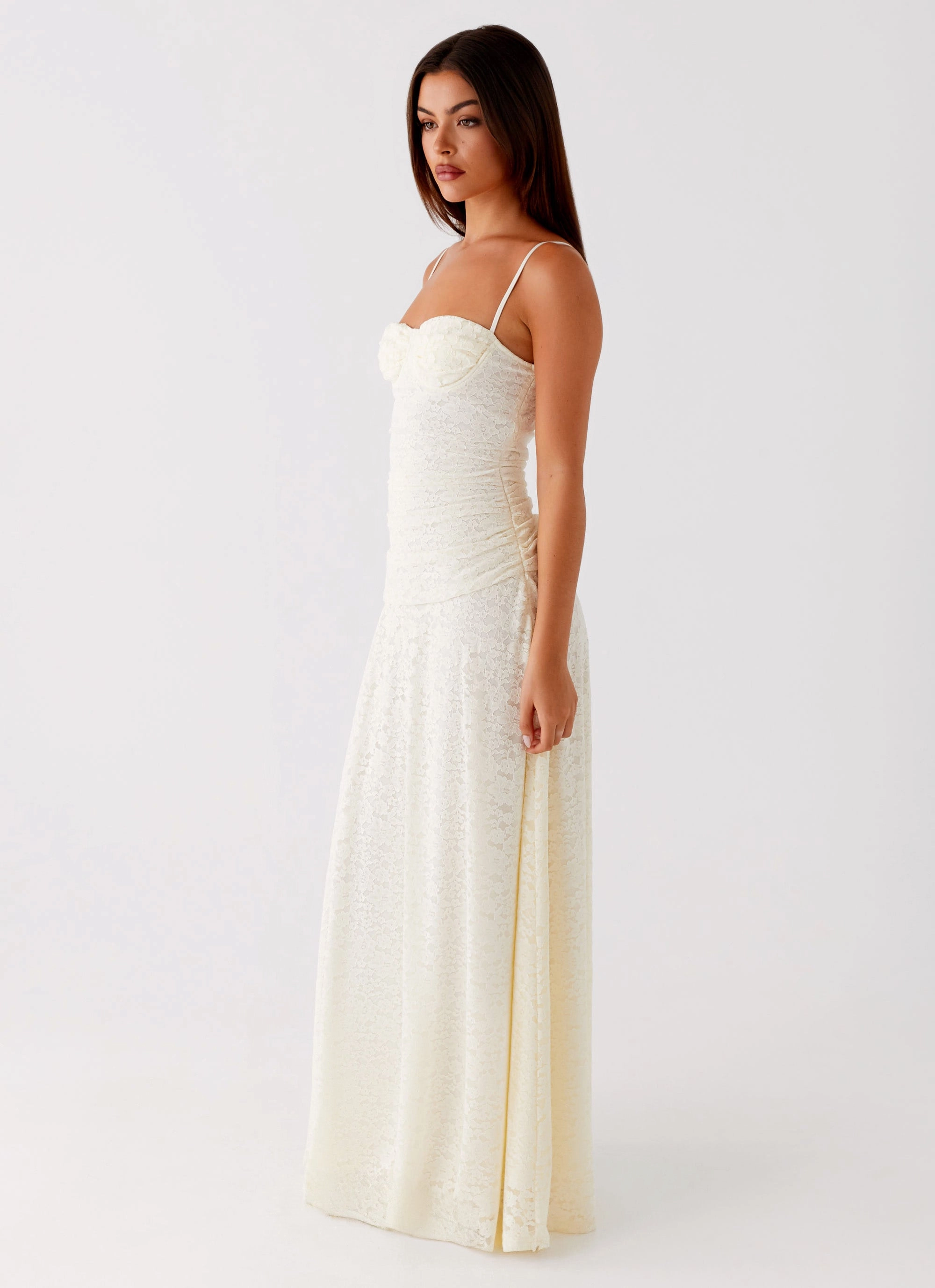 Trendy Everyday Cozy Design Elsa Maxi Dress - Ivory