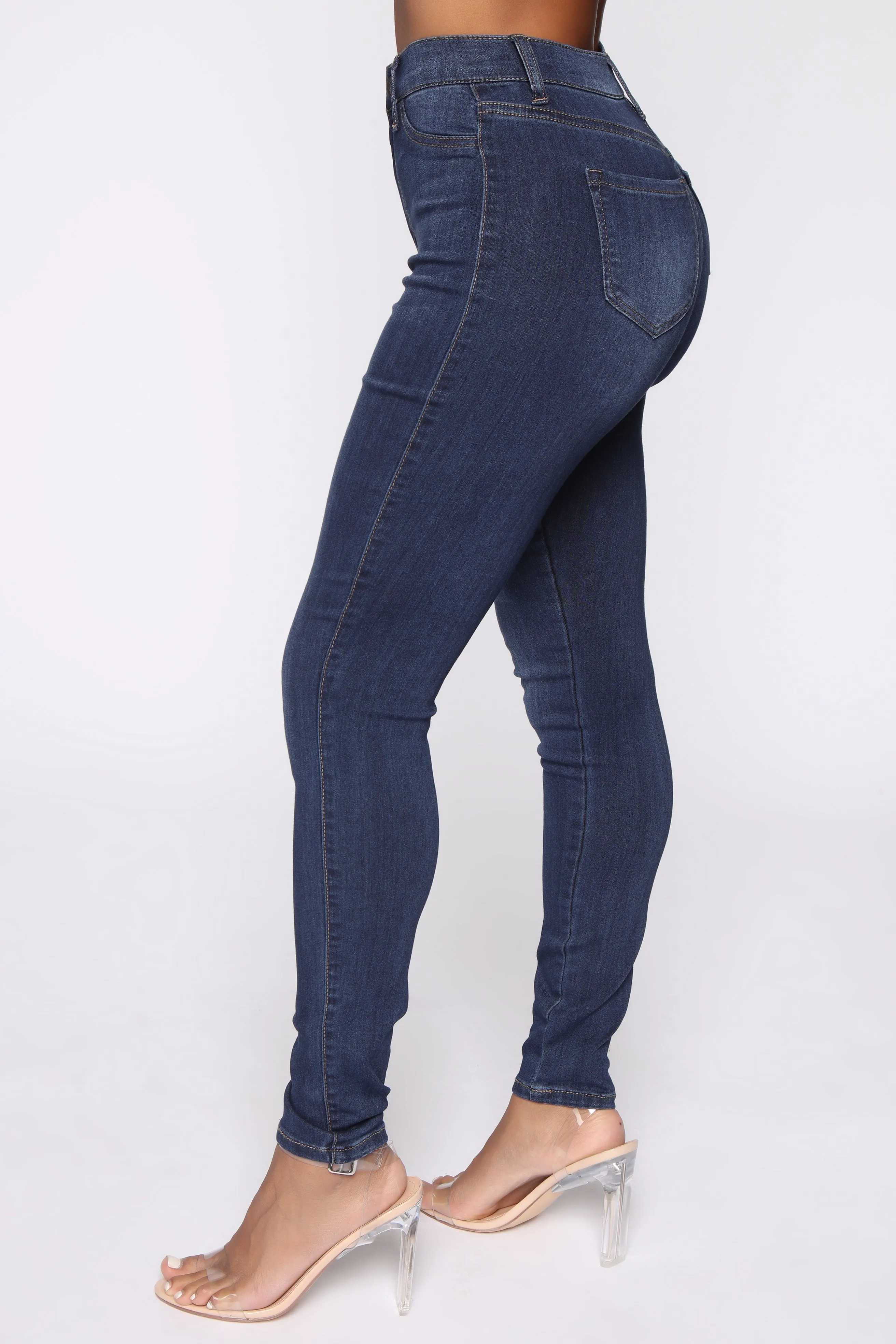 Emma Super Stretch High Rise Skinny Jean - DarkDenim