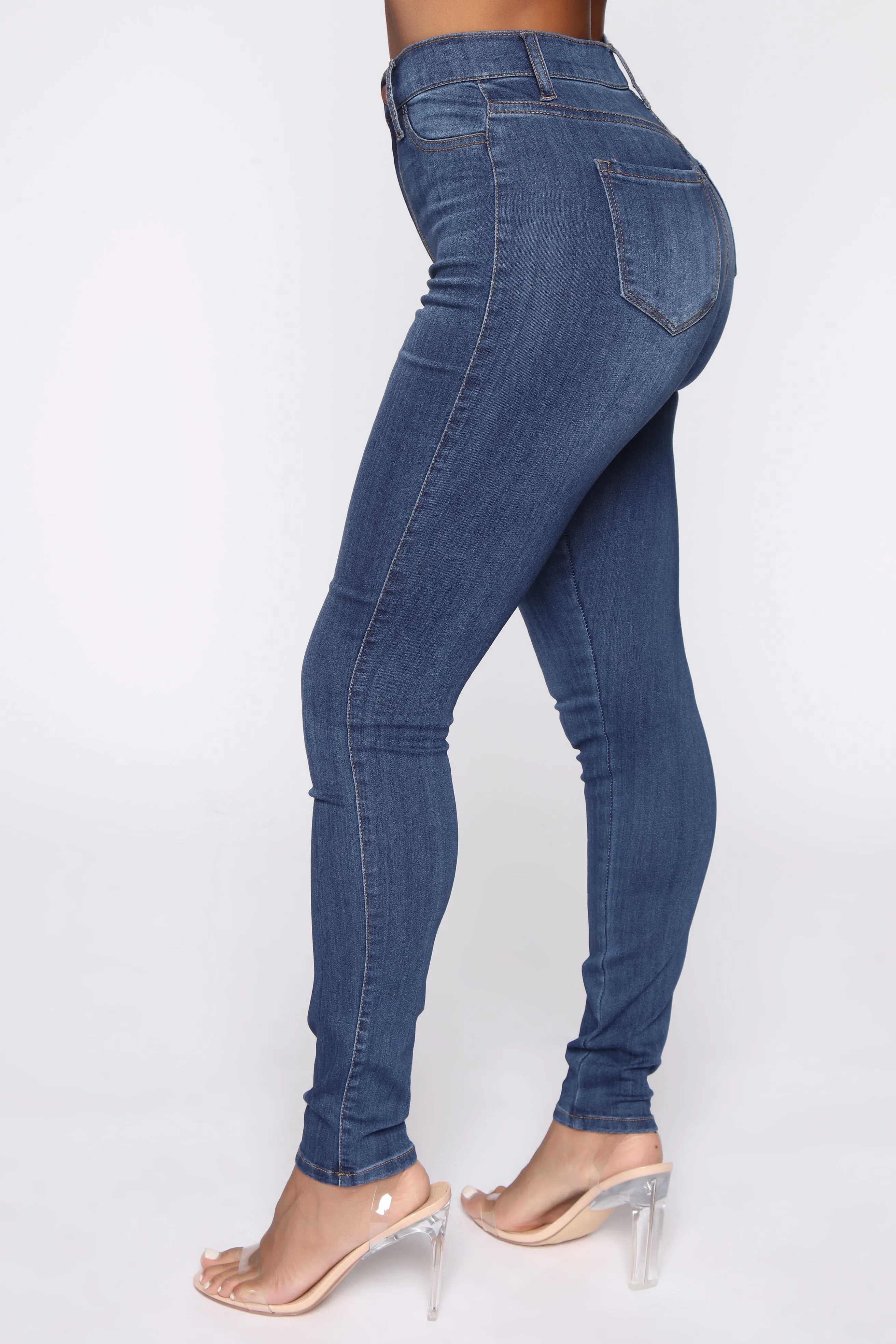 Emma Super Stretch High Rise Skinny Jean - DarkDenim