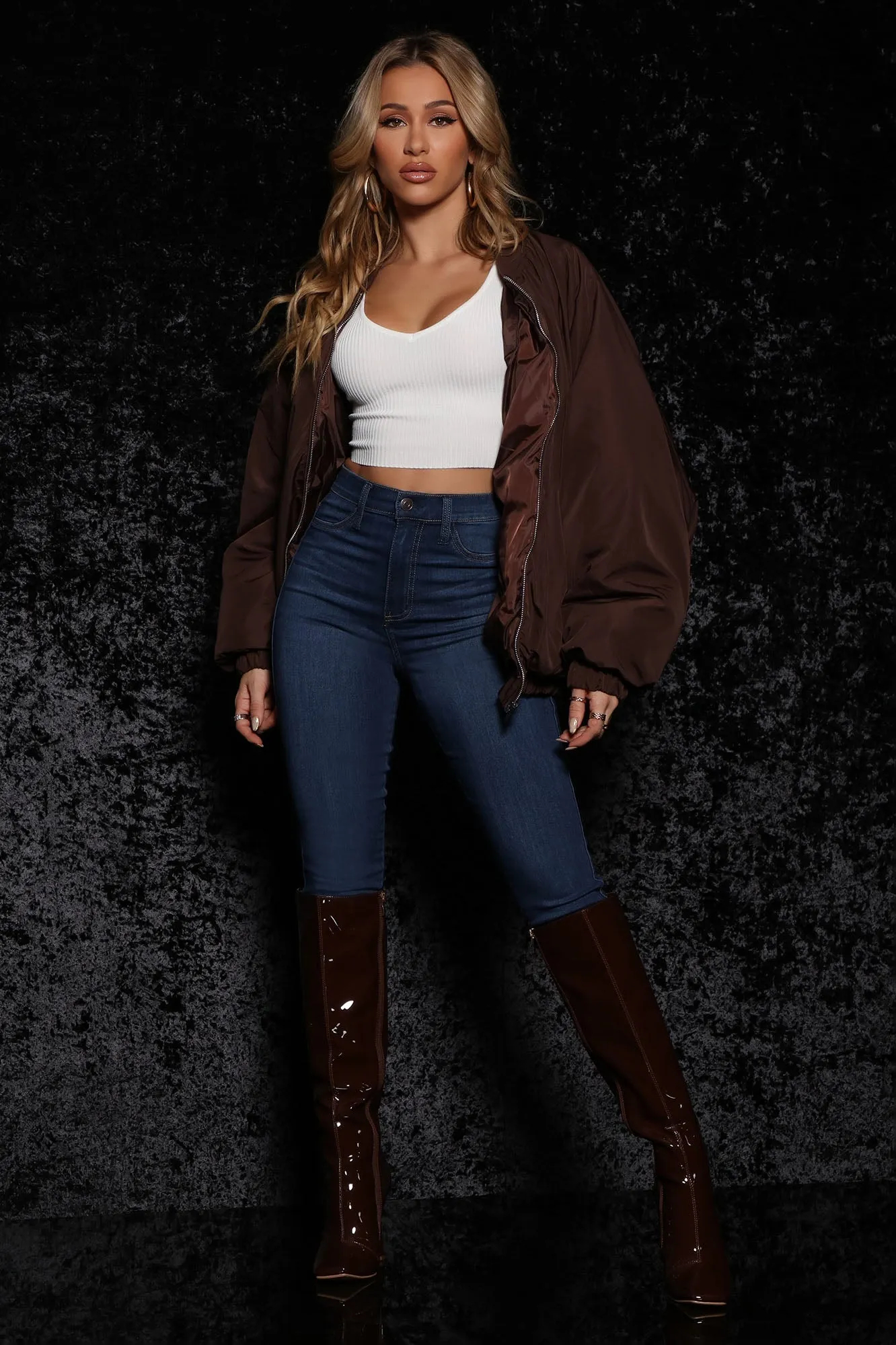 Emma Super Stretch High Rise Skinny Jean - DarkDenim