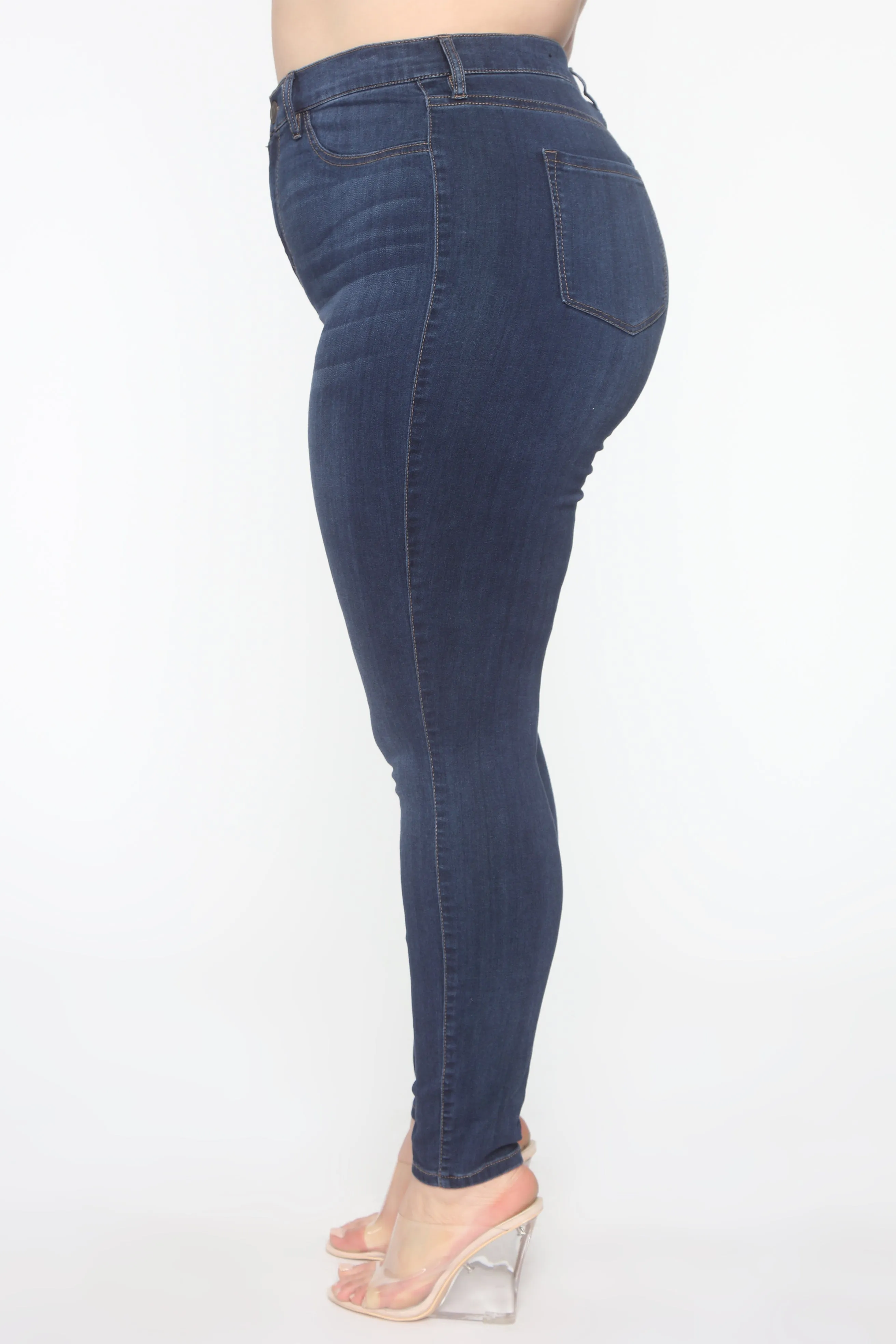 Emma Super Stretch High Rise Skinny Jean - DarkDenim