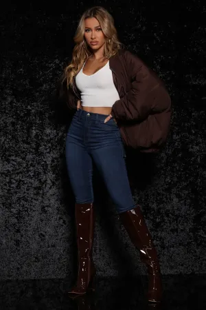 Emma Super Stretch High Rise Skinny Jean - DarkDenim