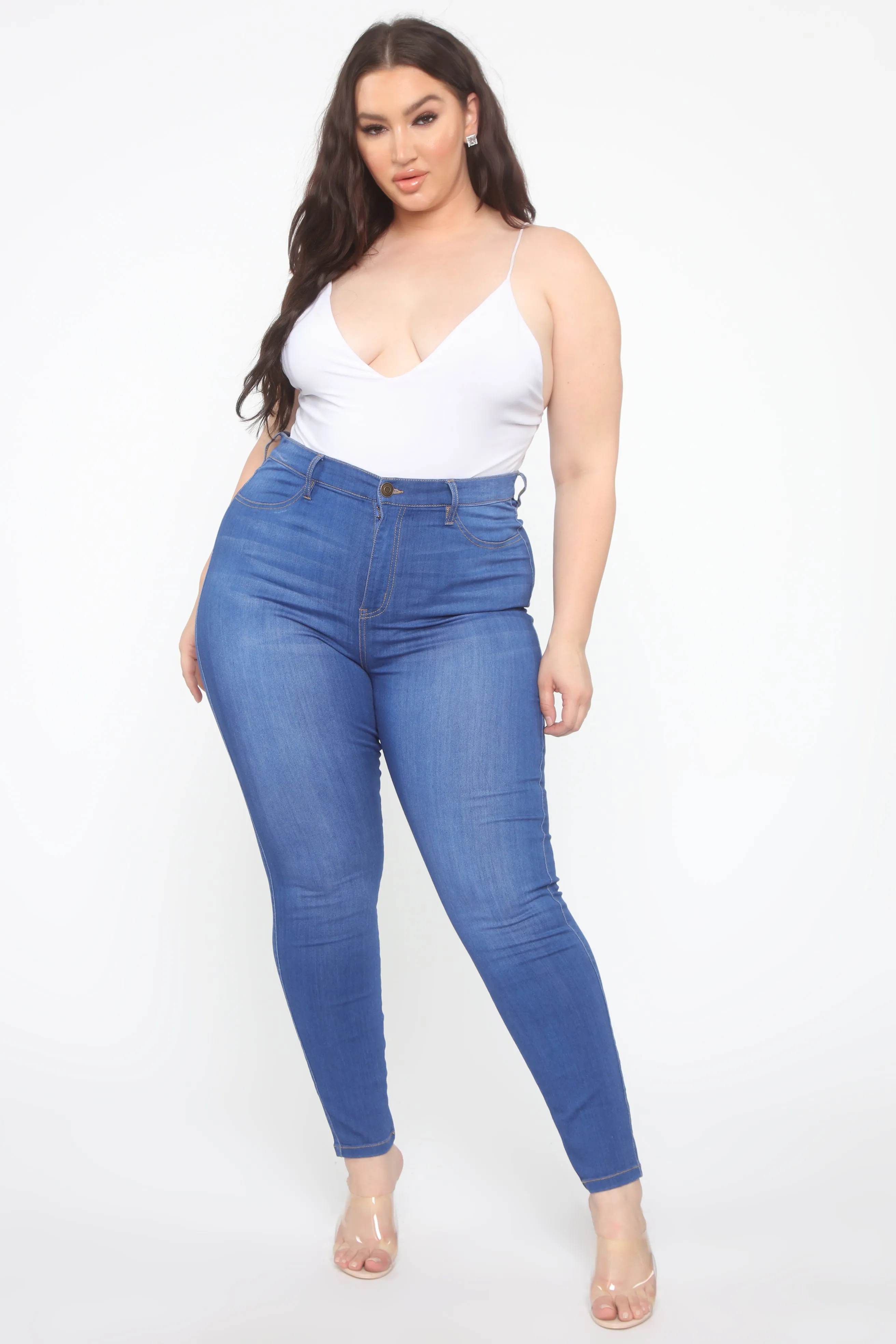 Emma Super Stretch High Rise Skinny Jean - DarkDenim