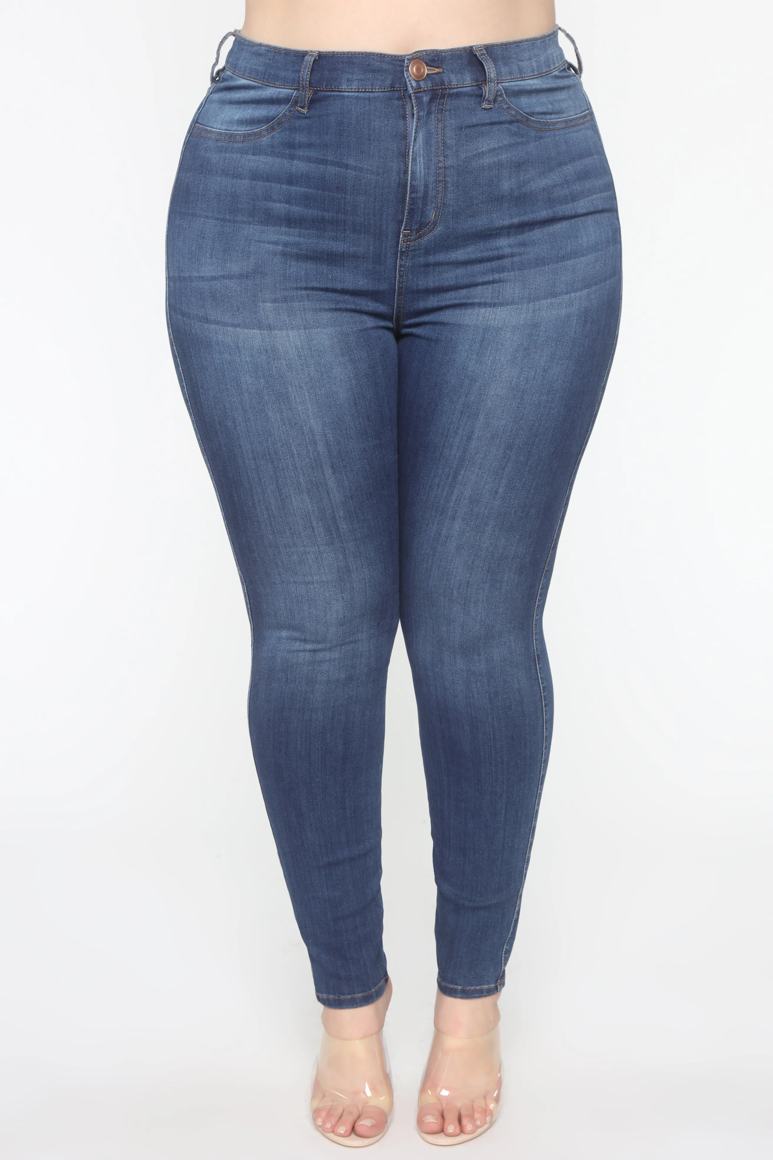 Emma Super Stretch High Rise Skinny Jean - DarkDenim