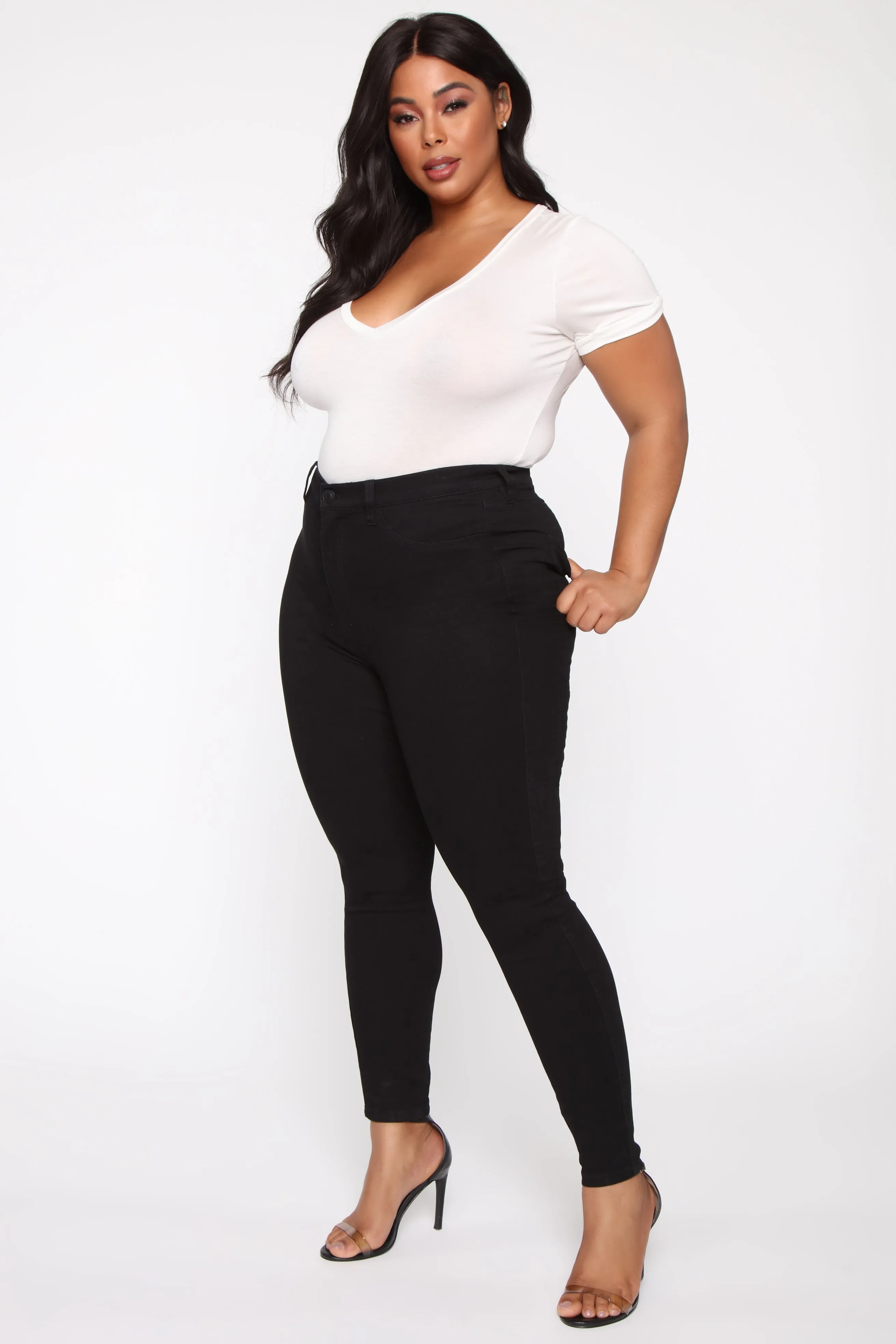 Emma Super Stretch High Rise Skinny Jean - DarkDenim