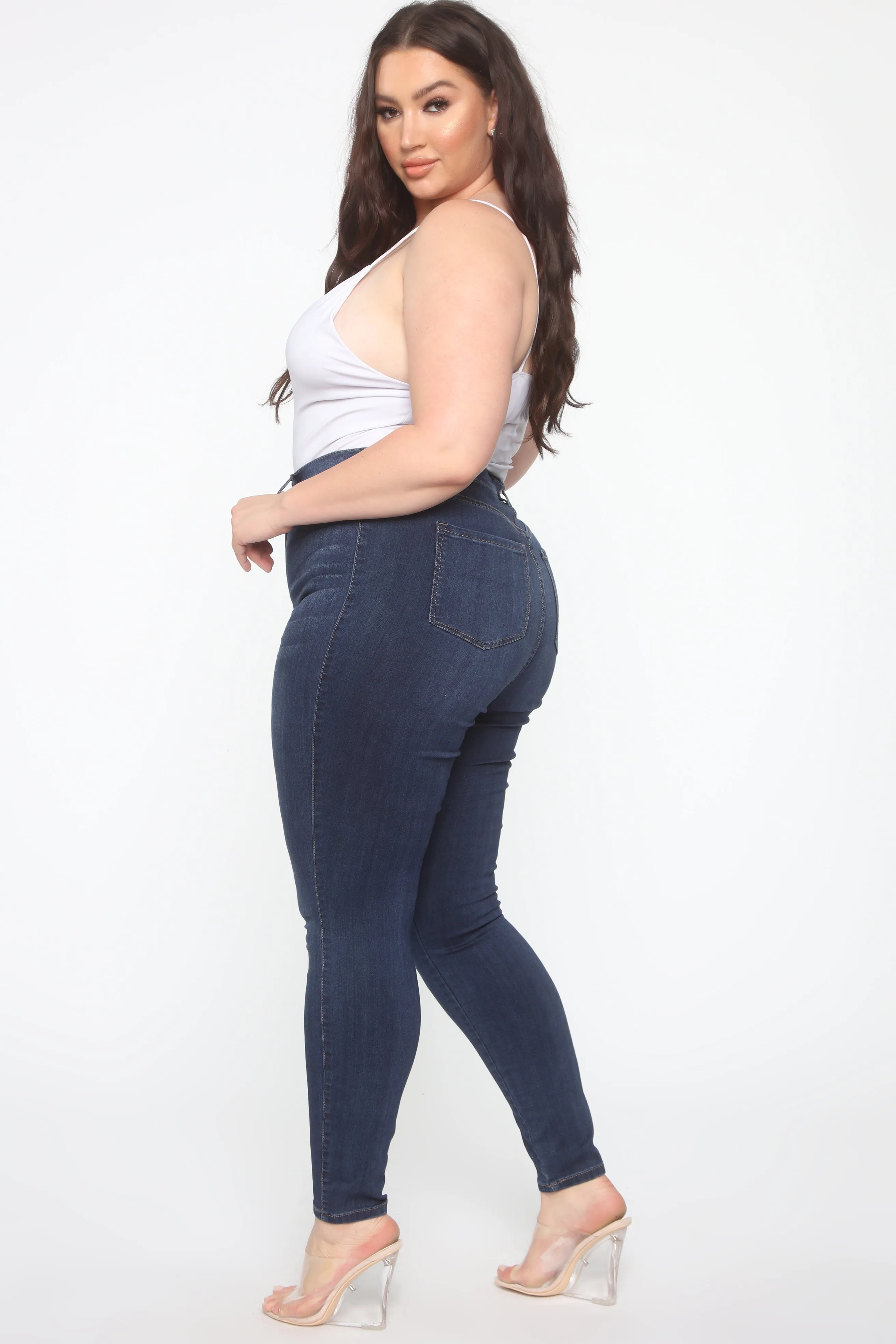 Emma Super Stretch High Rise Skinny Jean - DarkDenim