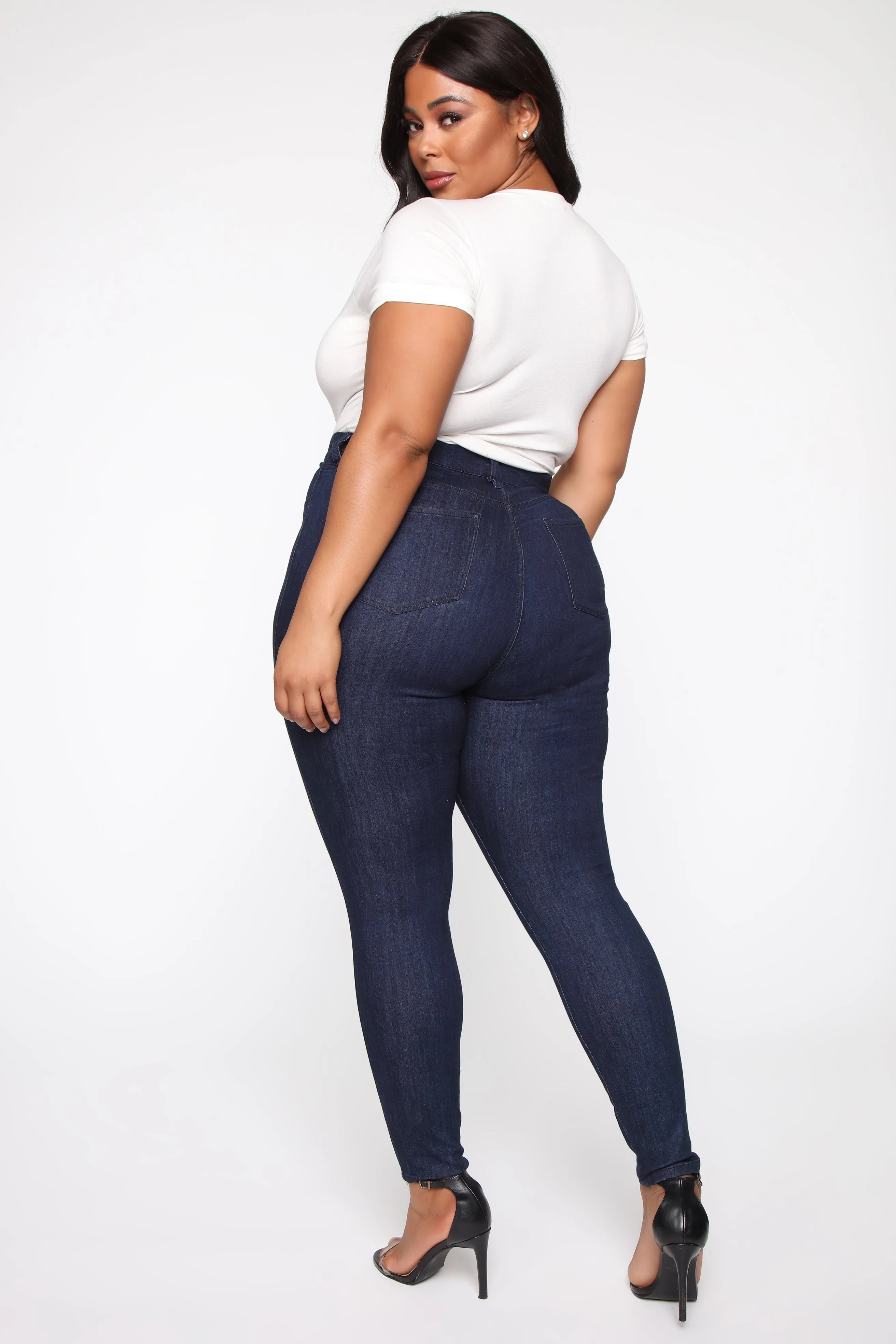 Emma Super Stretch High Rise Skinny Jean - DarkDenim