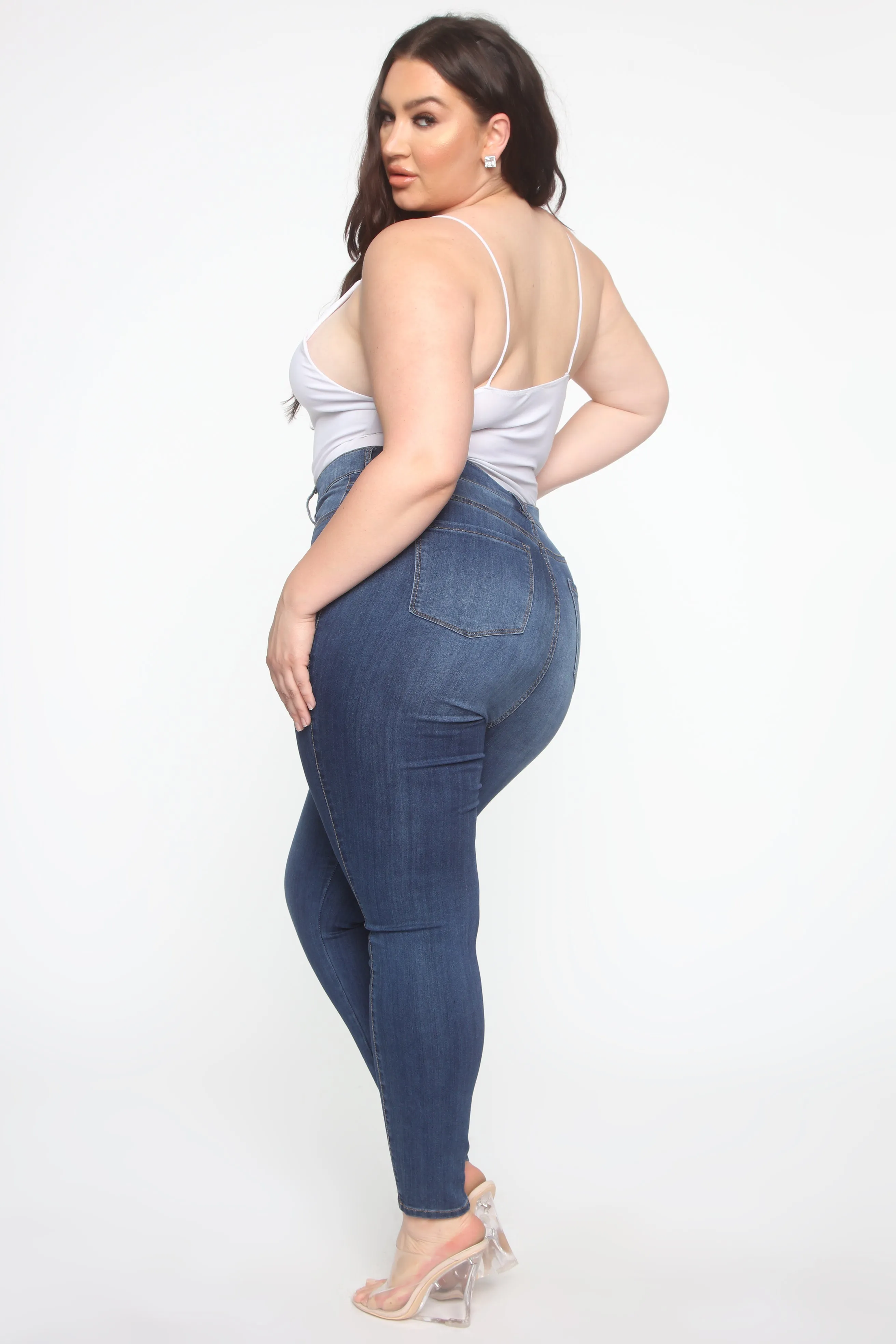 Emma Super Stretch High Rise Skinny Jean - DarkDenim