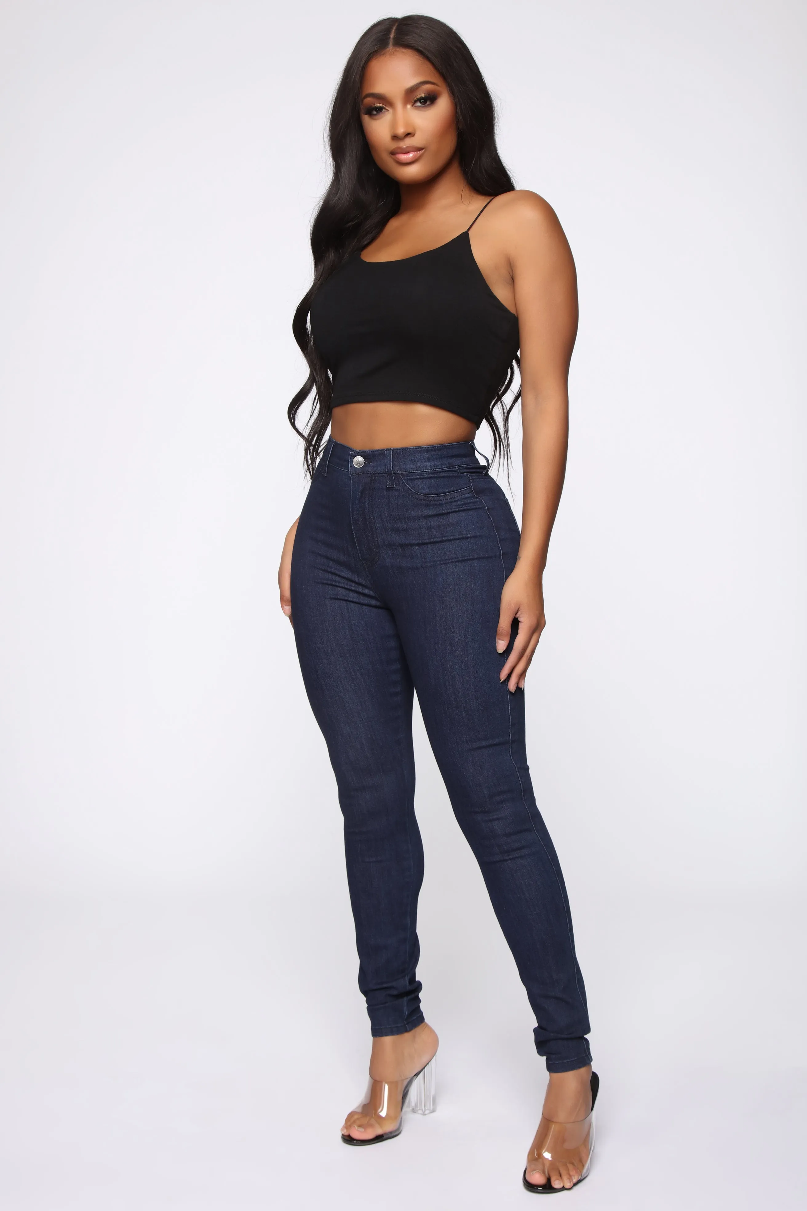 Emma Super Stretch High Rise Skinny Jean - DarkDenim