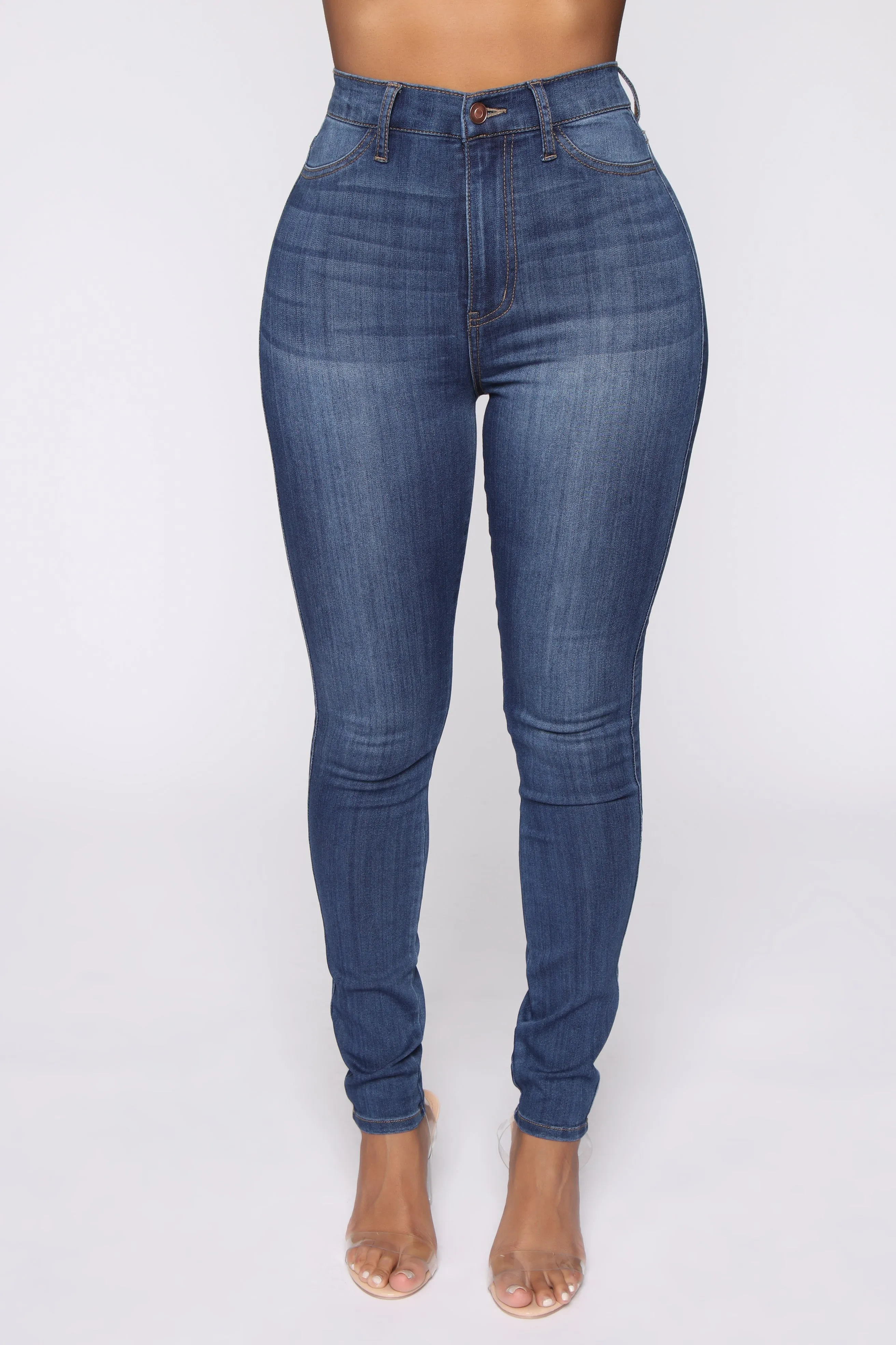 Emma Super Stretch High Rise Skinny Jean - DarkDenim